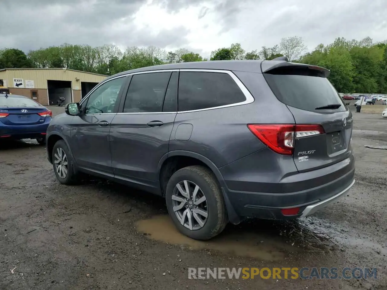 2 fotografías del automóvil dañado 5FNYF6H39MB032097 HONDA PILOT 2021