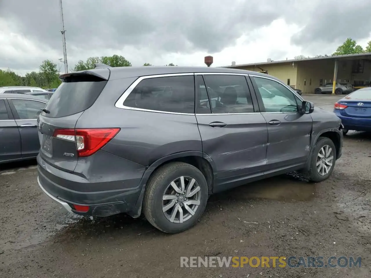 3 fotografías del automóvil dañado 5FNYF6H39MB032097 HONDA PILOT 2021