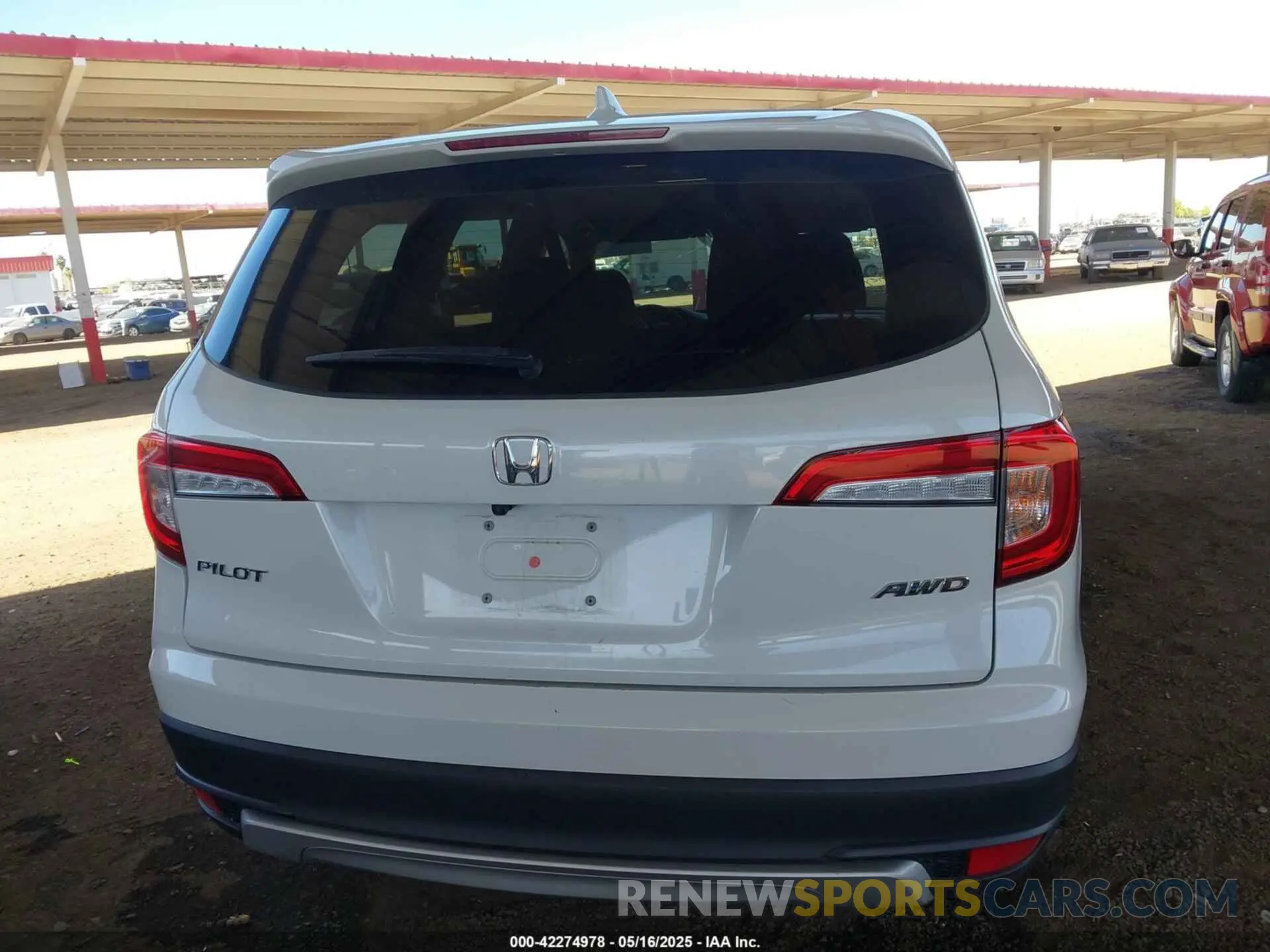 16 fotografías del automóvil dañado 5FNYF6H39MB075483 HONDA PILOT 2021