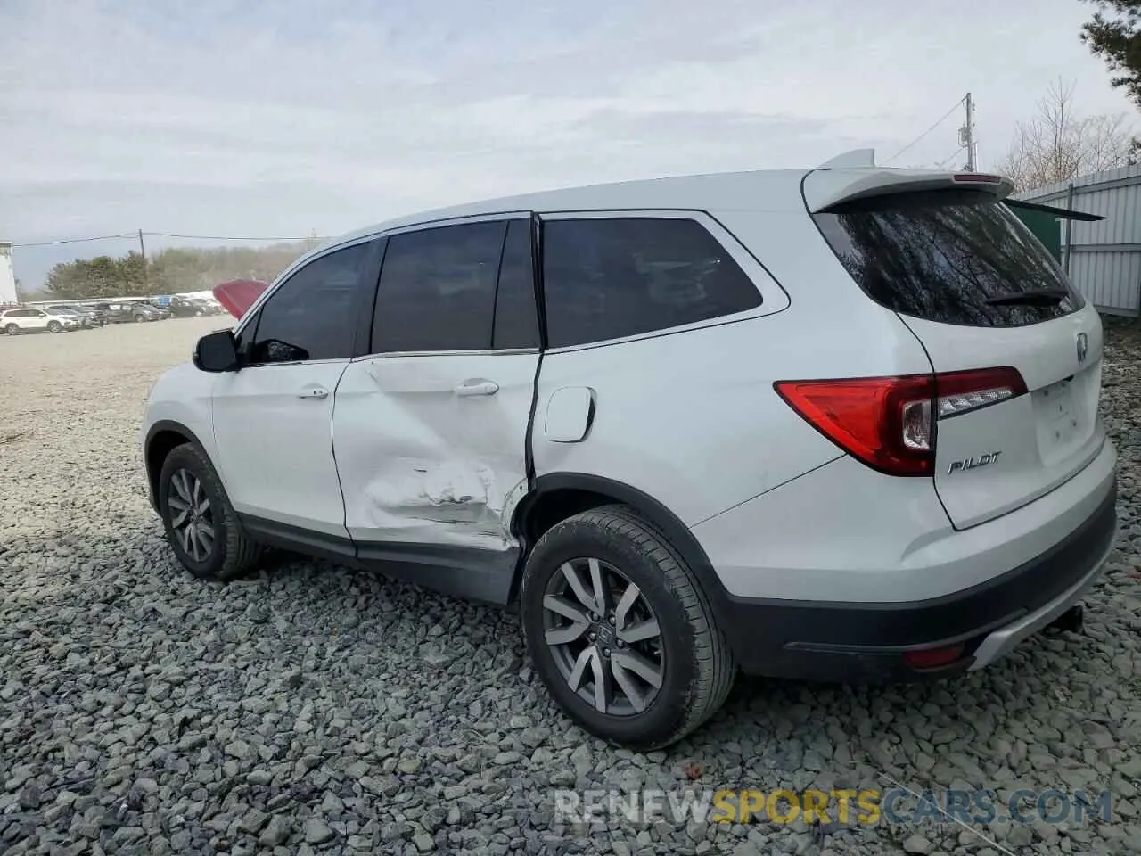 2 fotografías del automóvil dañado 5FNYF6H50MB101275 HONDA PILOT 2021