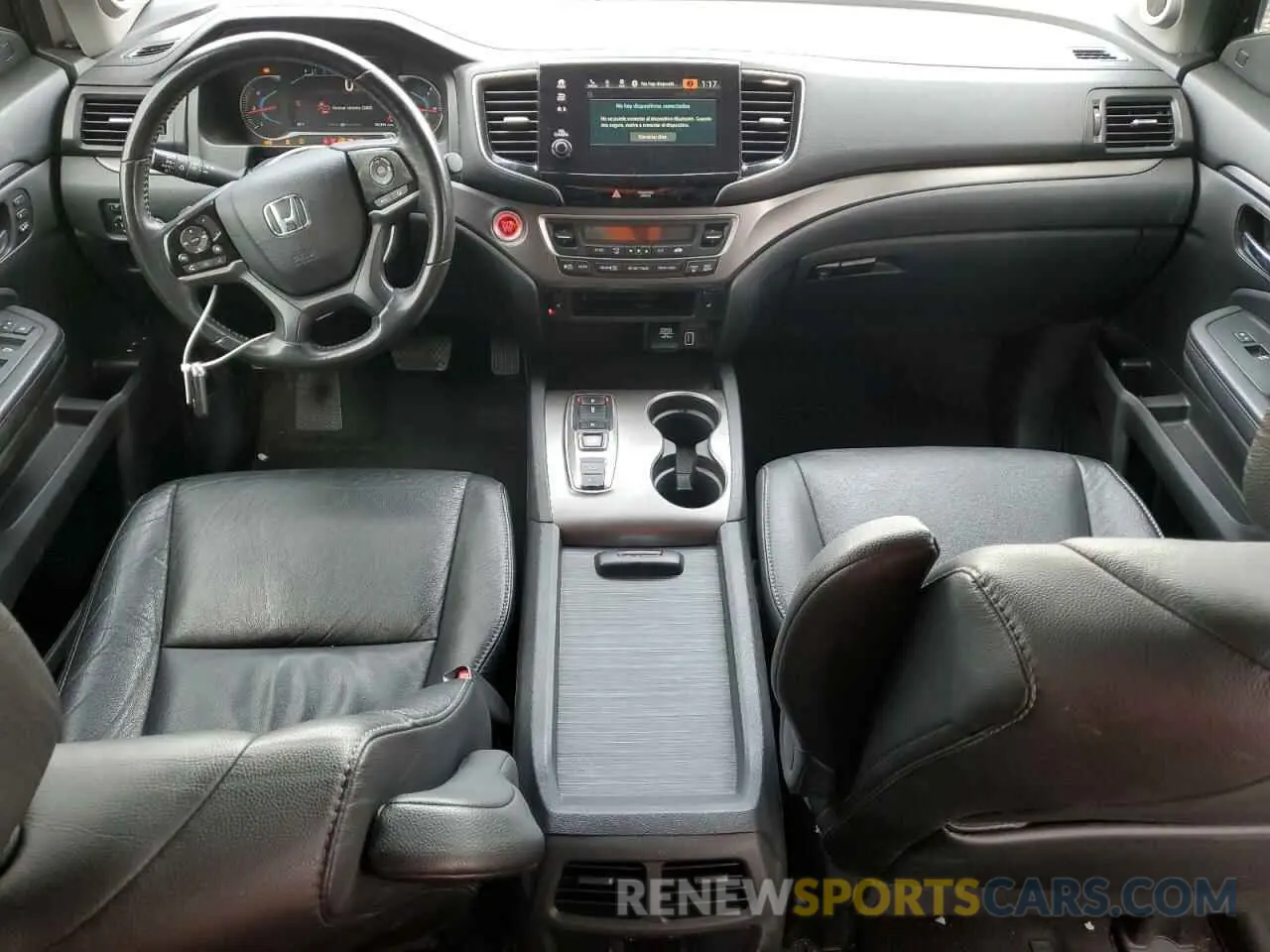 8 fotografías del automóvil dañado 5FNYF6H50MB101275 HONDA PILOT 2021