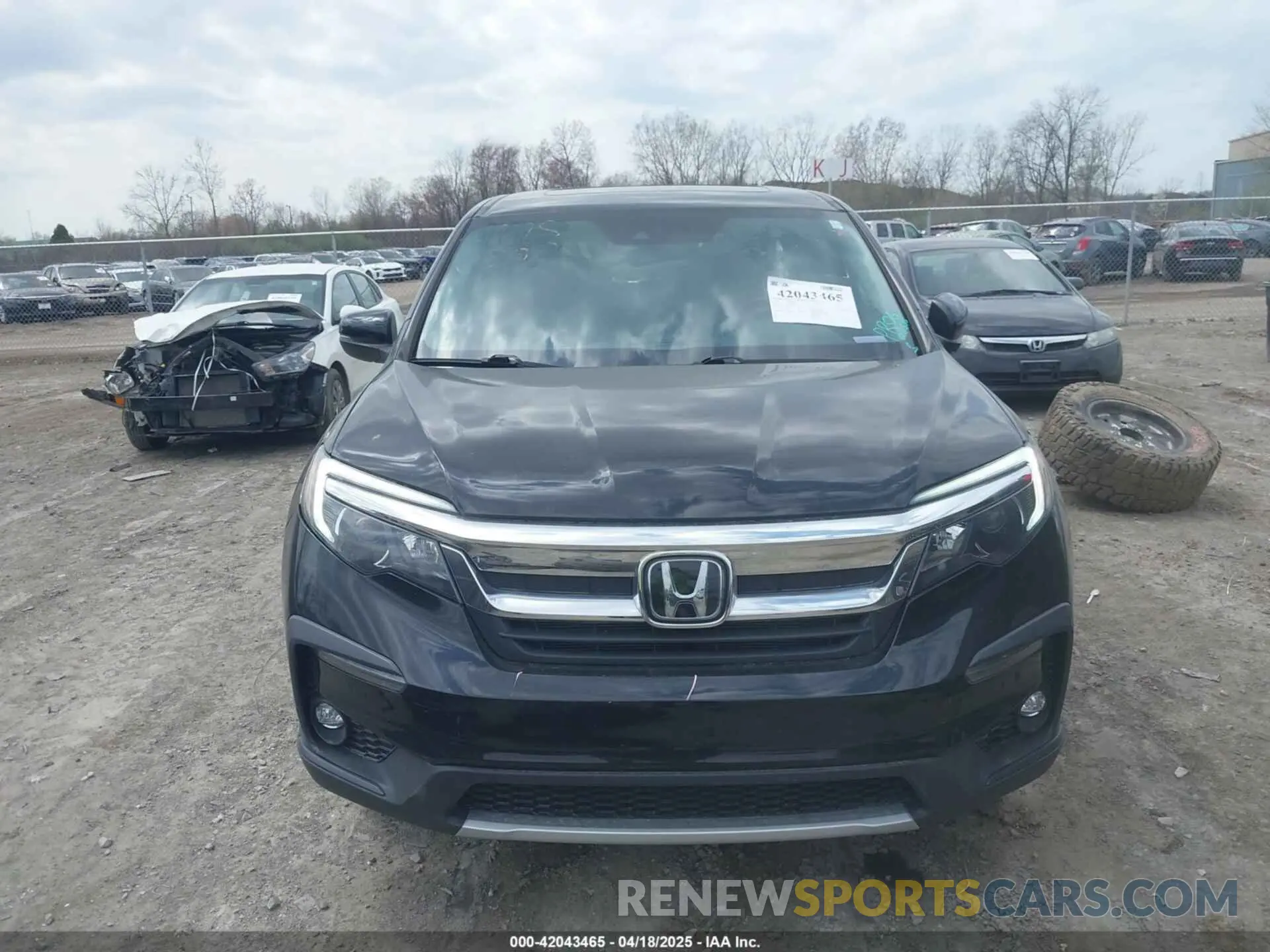 13 fotografías del automóvil dañado 5FNYF6H51MB069839 HONDA PILOT 2021