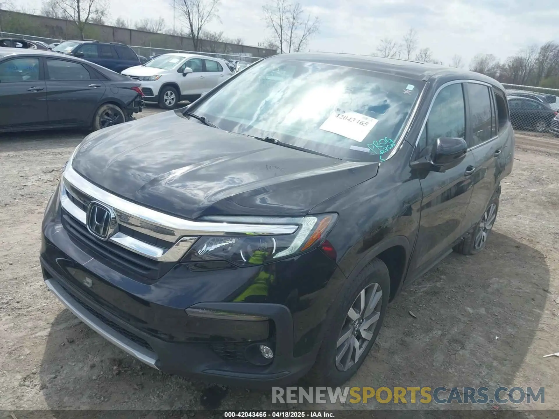 2 fotografías del automóvil dañado 5FNYF6H51MB069839 HONDA PILOT 2021