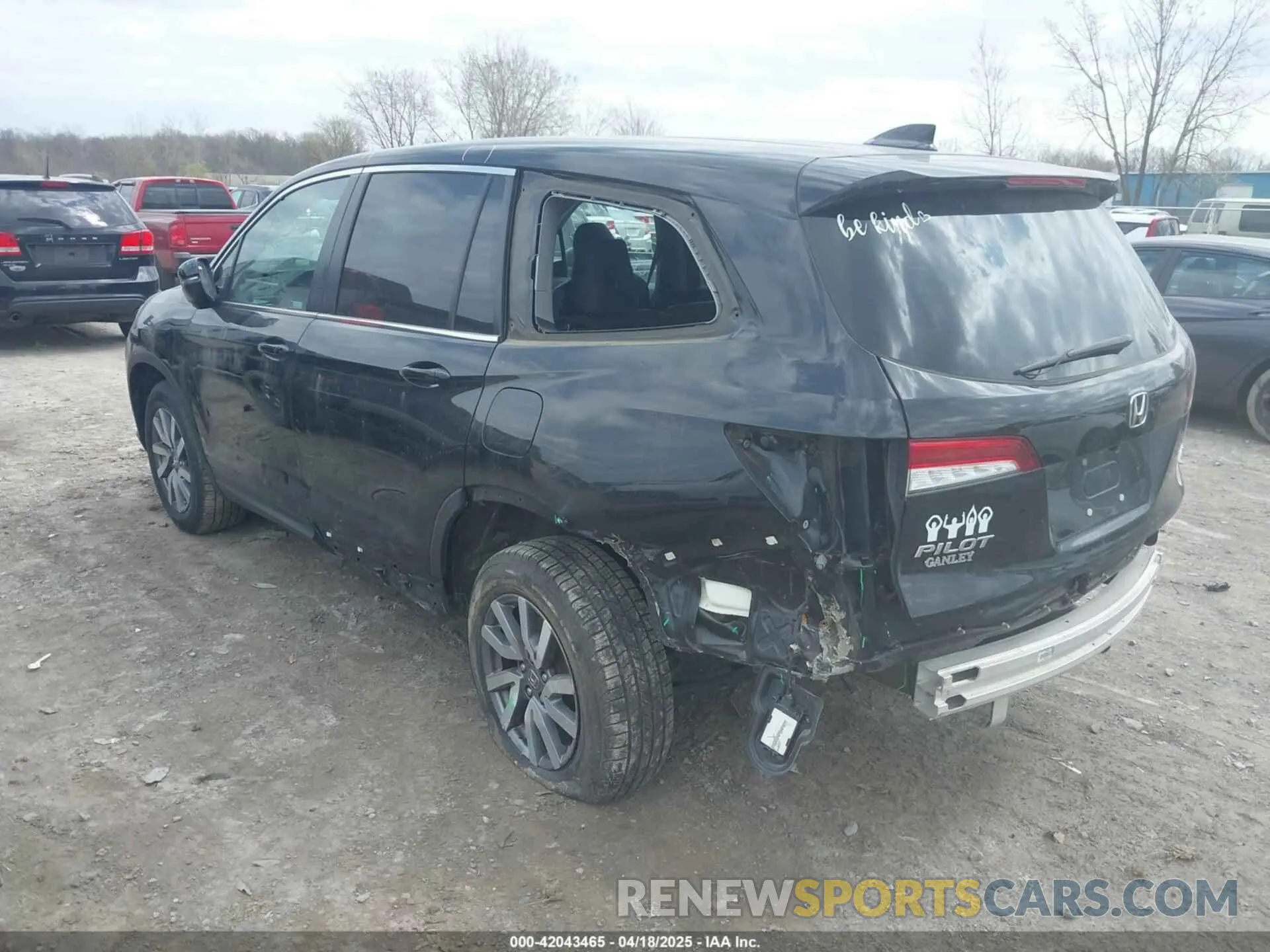 3 fotografías del automóvil dañado 5FNYF6H51MB069839 HONDA PILOT 2021