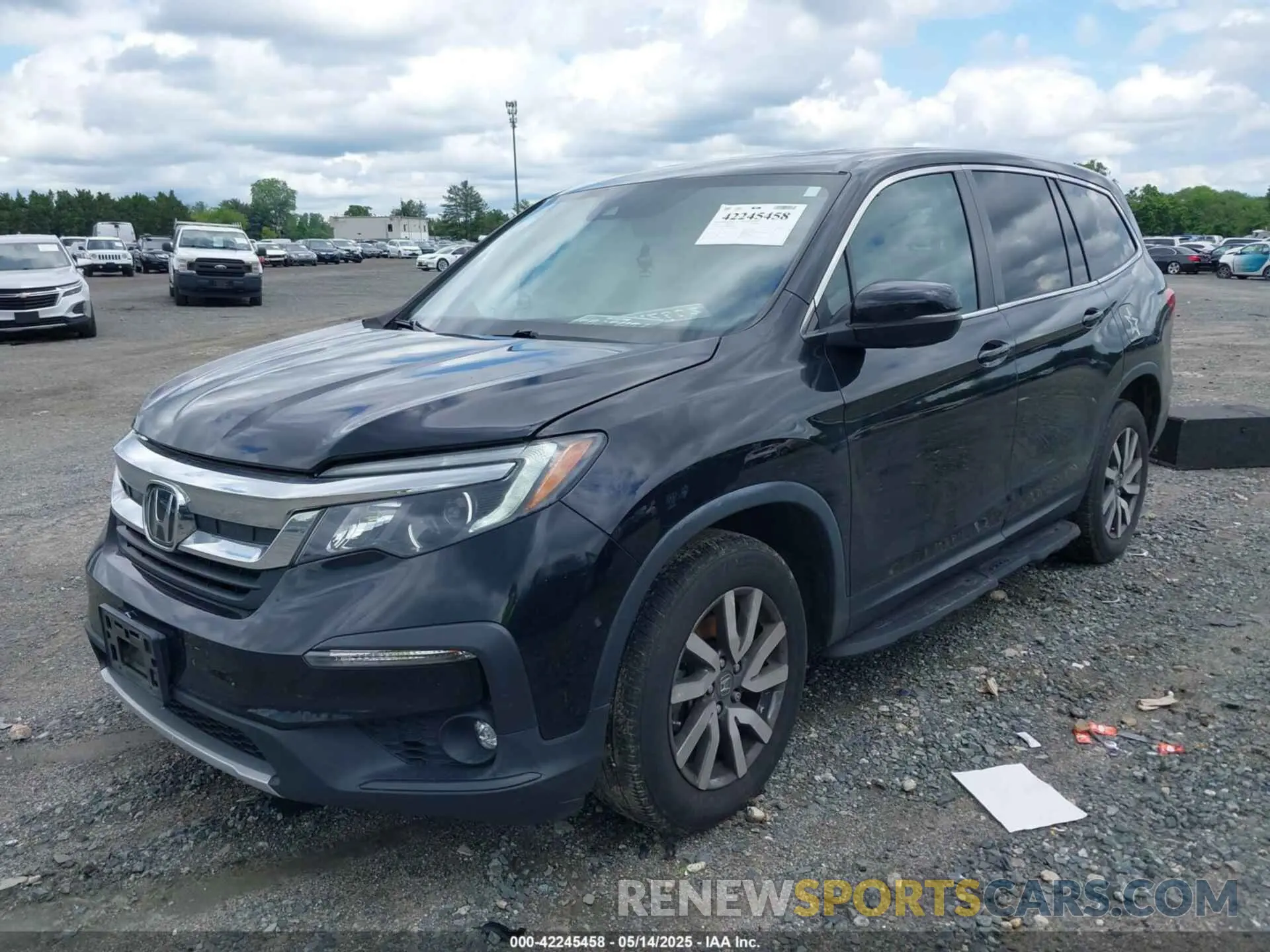 2 fotografías del automóvil dañado 5FNYF6H52MB072796 HONDA PILOT 2021