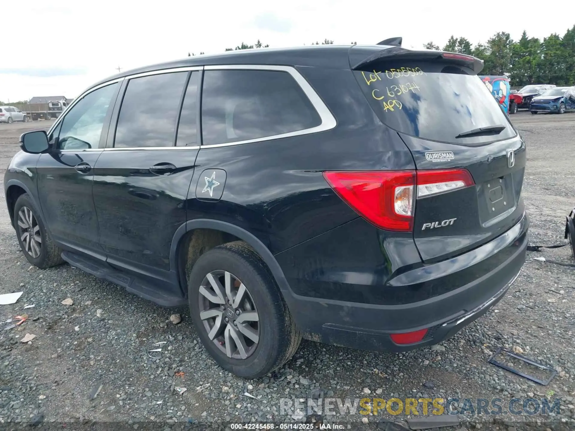 3 fotografías del automóvil dañado 5FNYF6H52MB072796 HONDA PILOT 2021