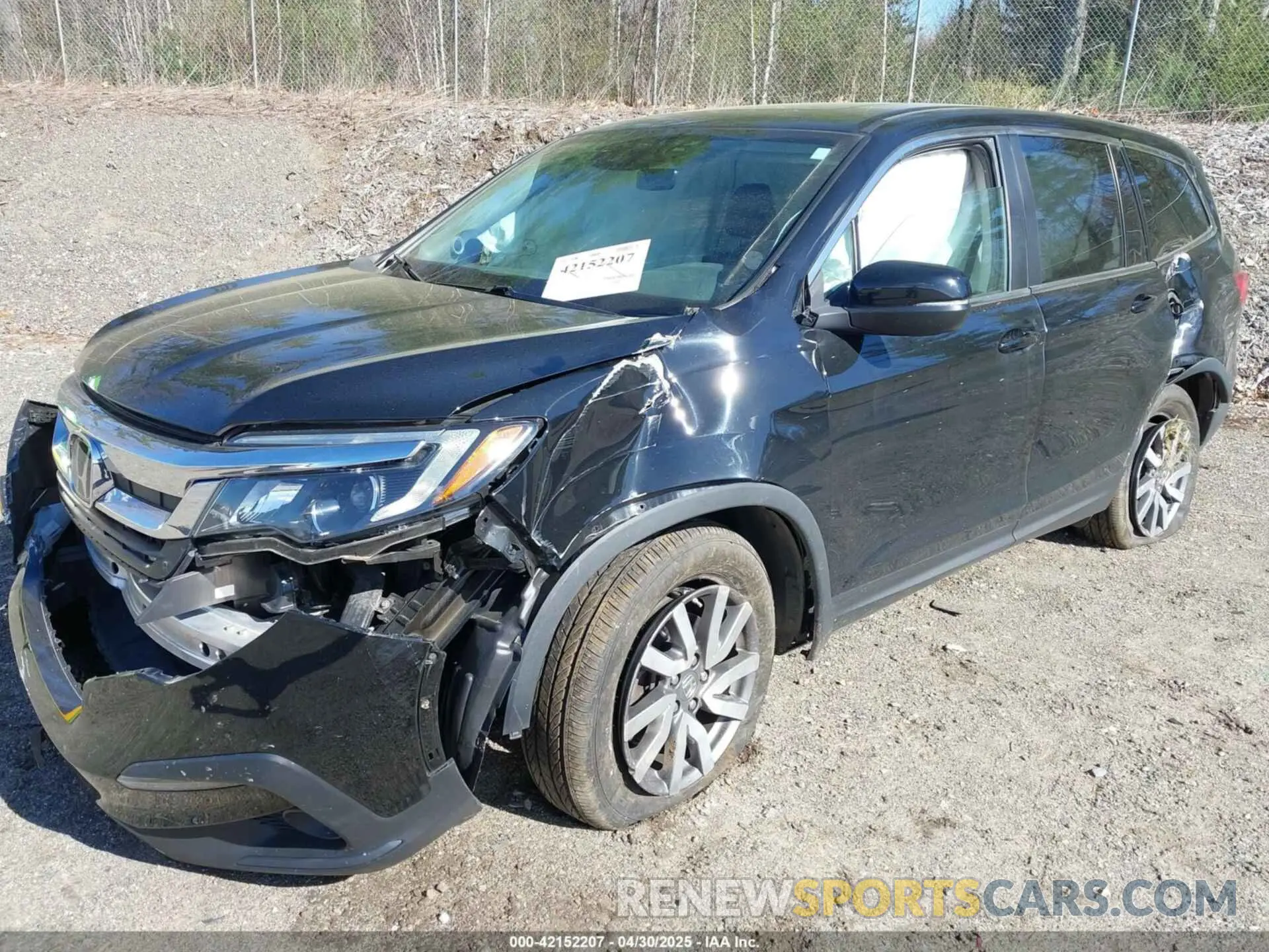 2 fotografías del automóvil dañado 5FNYF6H52MB072832 HONDA PILOT 2021