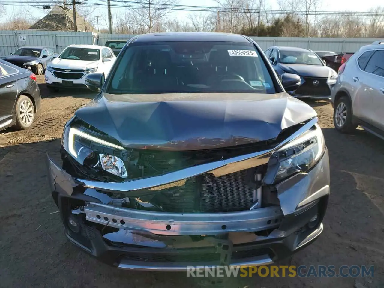 5 fotografías del automóvil dañado 5FNYF6H53MB073844 HONDA PILOT 2021
