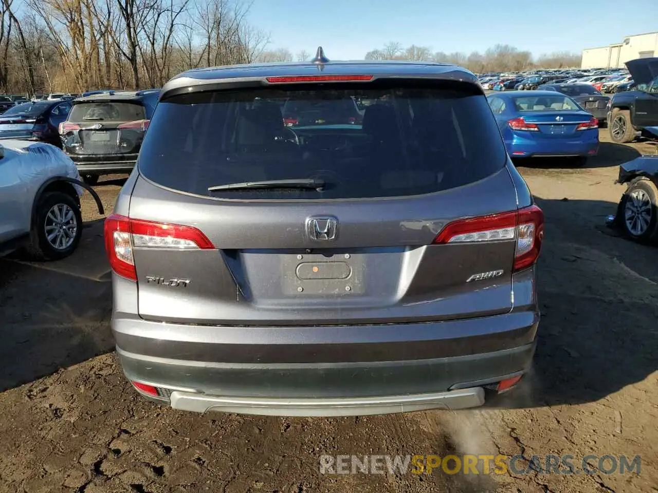 6 fotografías del automóvil dañado 5FNYF6H53MB073844 HONDA PILOT 2021