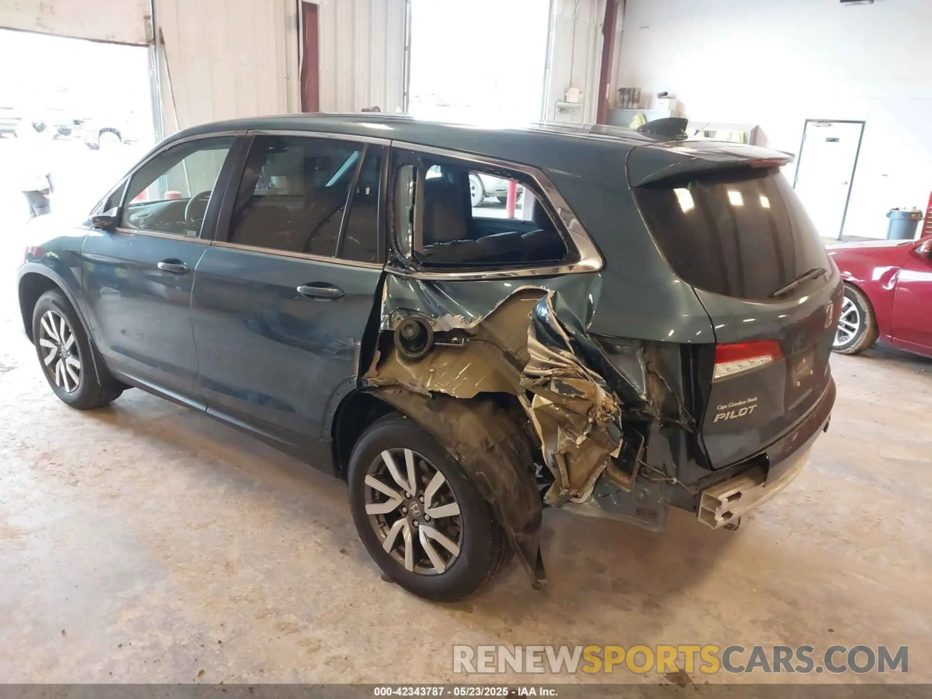 3 fotografías del automóvil dañado 5FNYF6H54MB082455 HONDA PILOT 2021