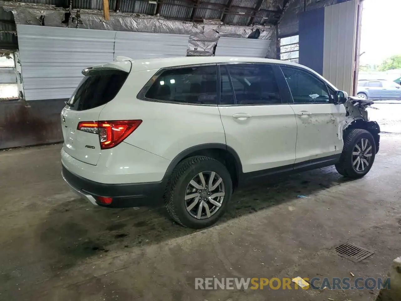 3 fotografías del automóvil dañado 5FNYF6H56MB003786 HONDA PILOT 2021
