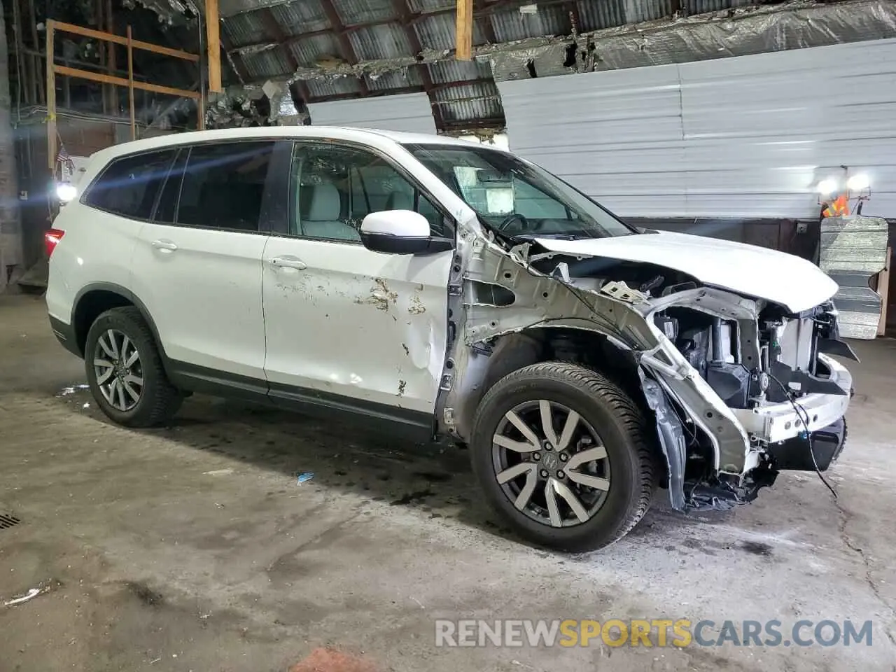4 fotografías del automóvil dañado 5FNYF6H56MB003786 HONDA PILOT 2021
