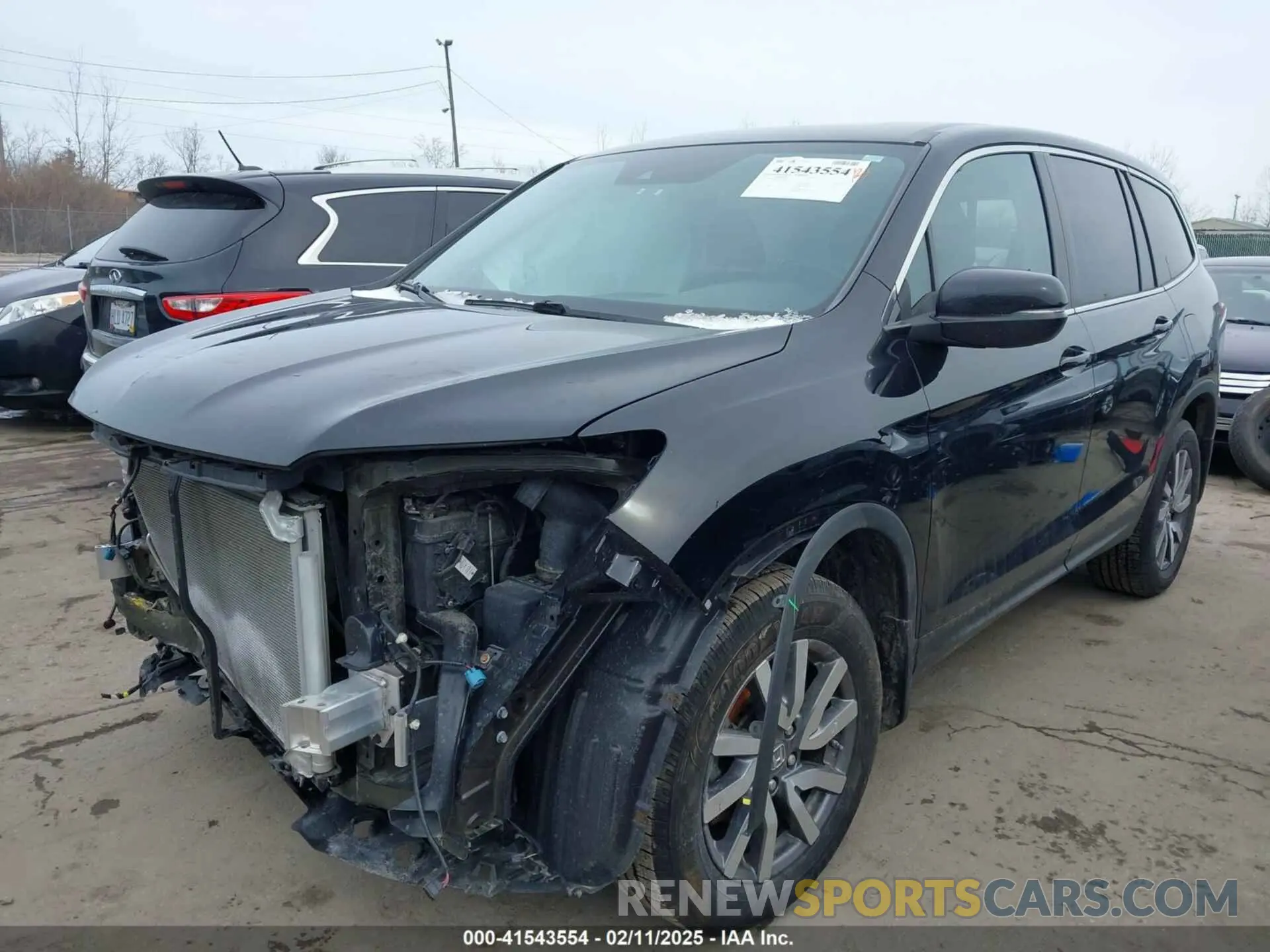 2 fotografías del automóvil dañado 5FNYF6H56MB013198 HONDA PILOT 2021