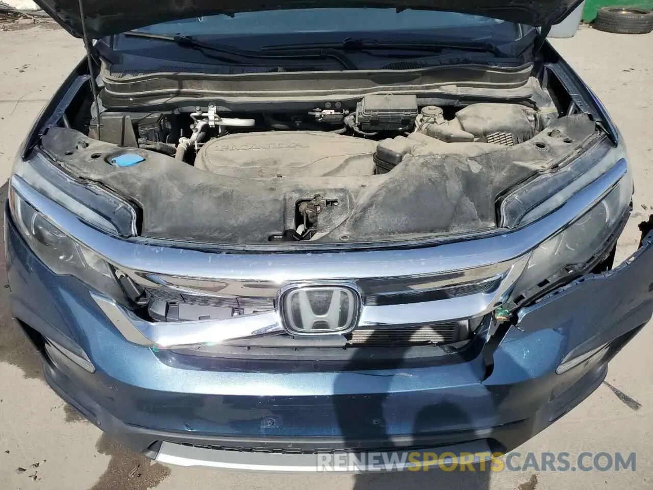 12 fotografías del automóvil dañado 5FNYF6H57MB046632 HONDA PILOT 2021