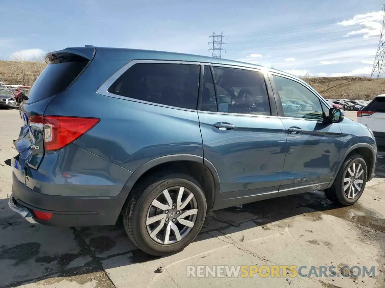 3 fotografías del automóvil dañado 5FNYF6H57MB046632 HONDA PILOT 2021