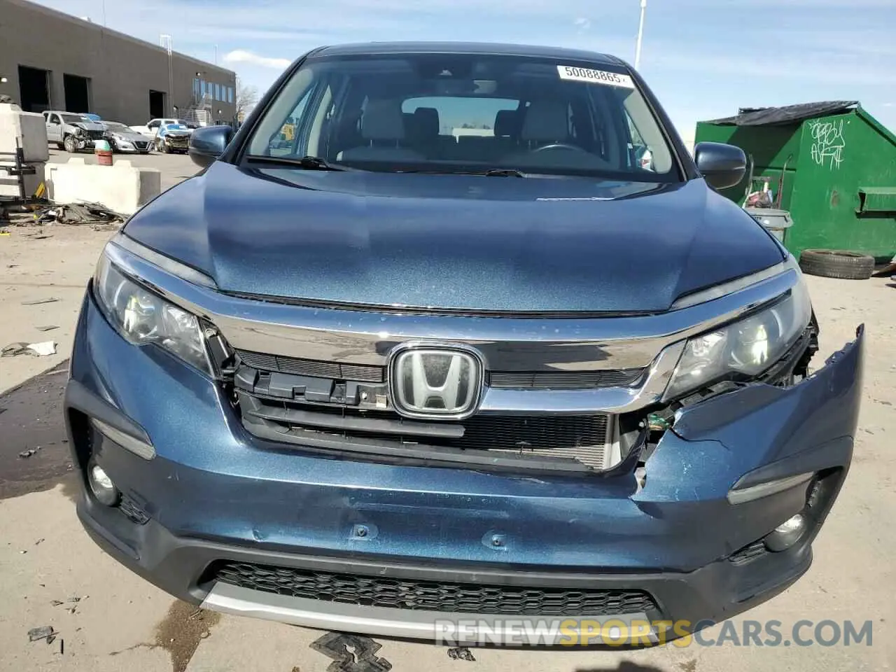 5 fotografías del automóvil dañado 5FNYF6H57MB046632 HONDA PILOT 2021