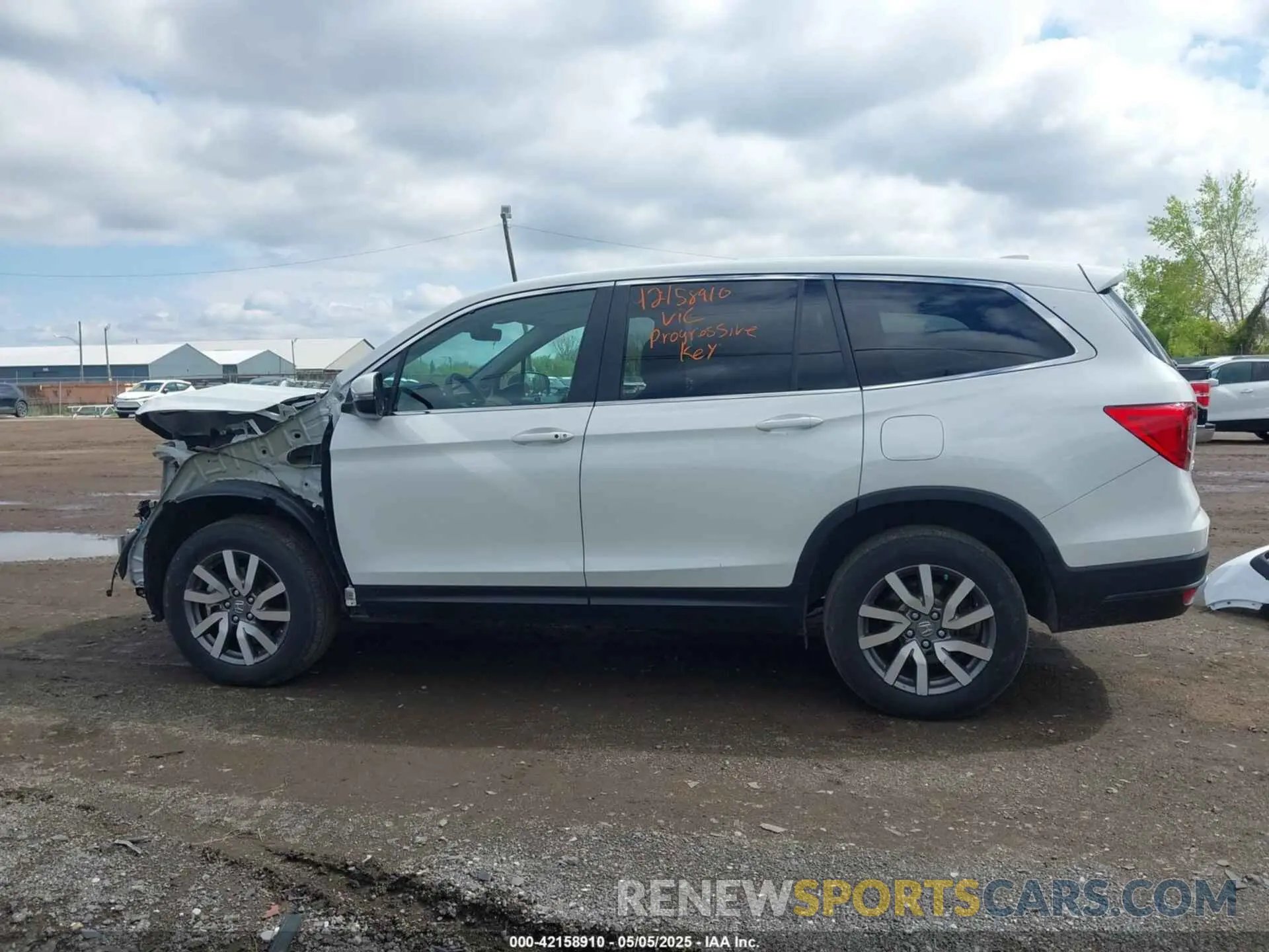 15 fotografías del automóvil dañado 5FNYF6H57MB054147 HONDA PILOT 2021