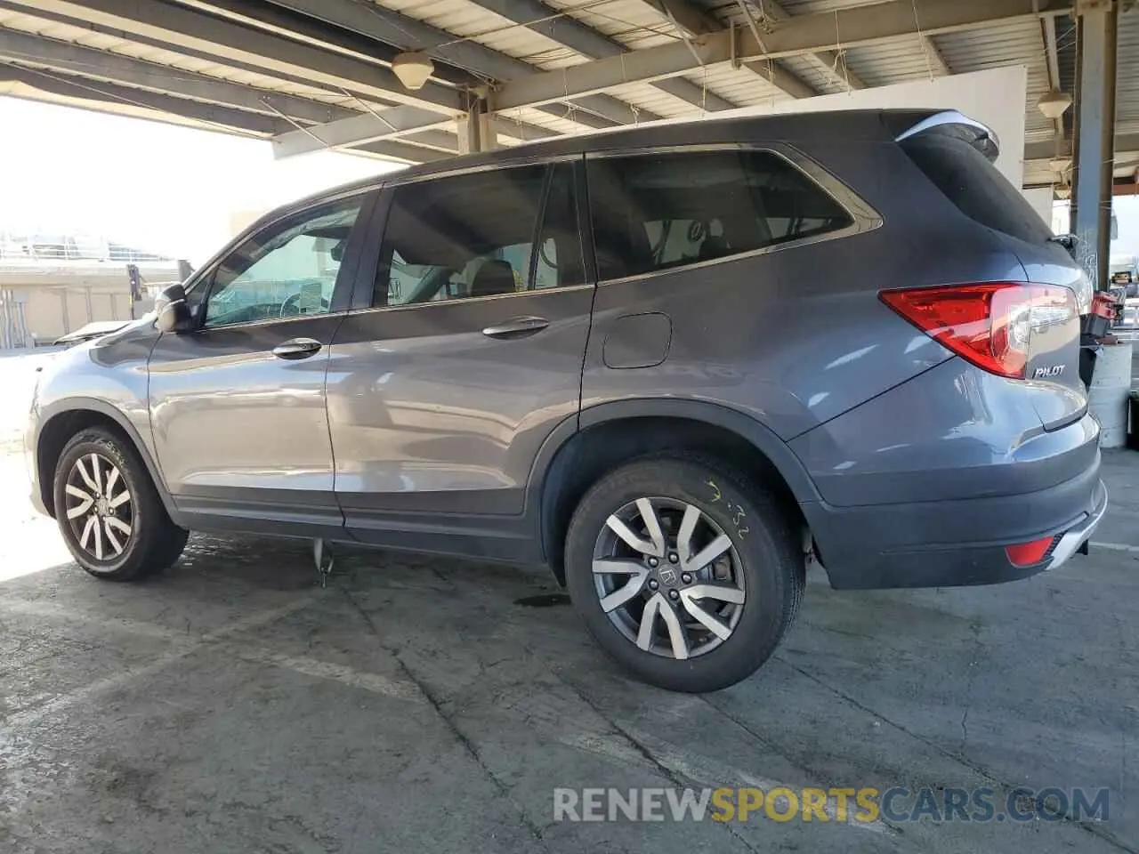 2 fotografías del automóvil dañado 5FNYF6H58MB001098 HONDA PILOT 2021