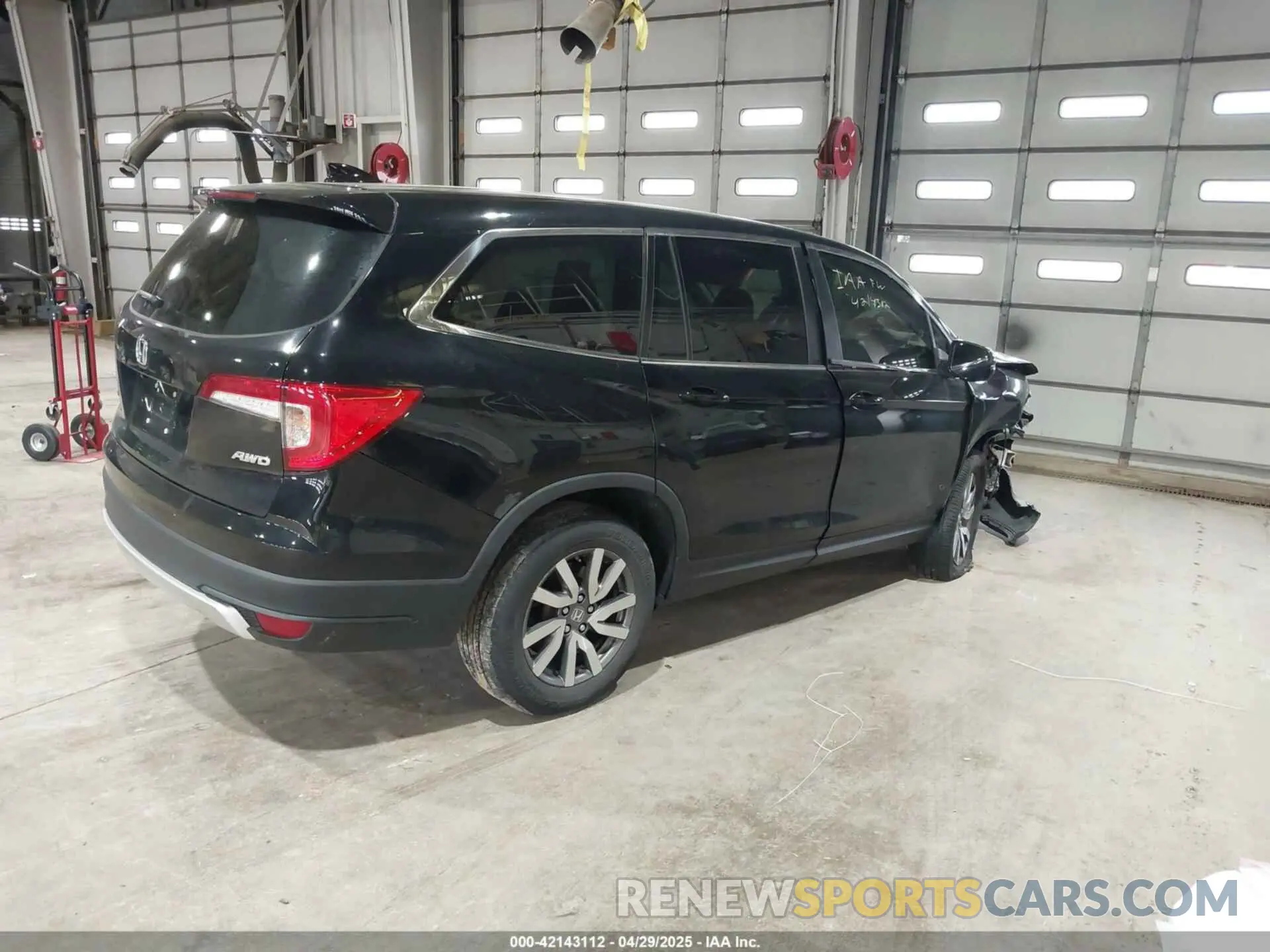 4 fotografías del automóvil dañado 5FNYF6H58MB092860 HONDA PILOT 2021