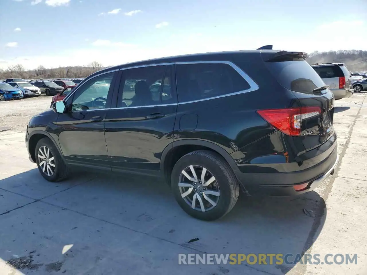 2 fotografías del automóvil dañado 5FNYF6H59MB004544 HONDA PILOT 2021