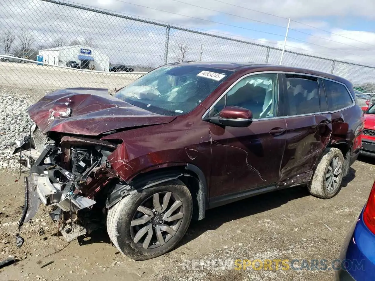 1 fotografías del automóvil dañado 5FNYF6H5XMB083268 HONDA PILOT 2021