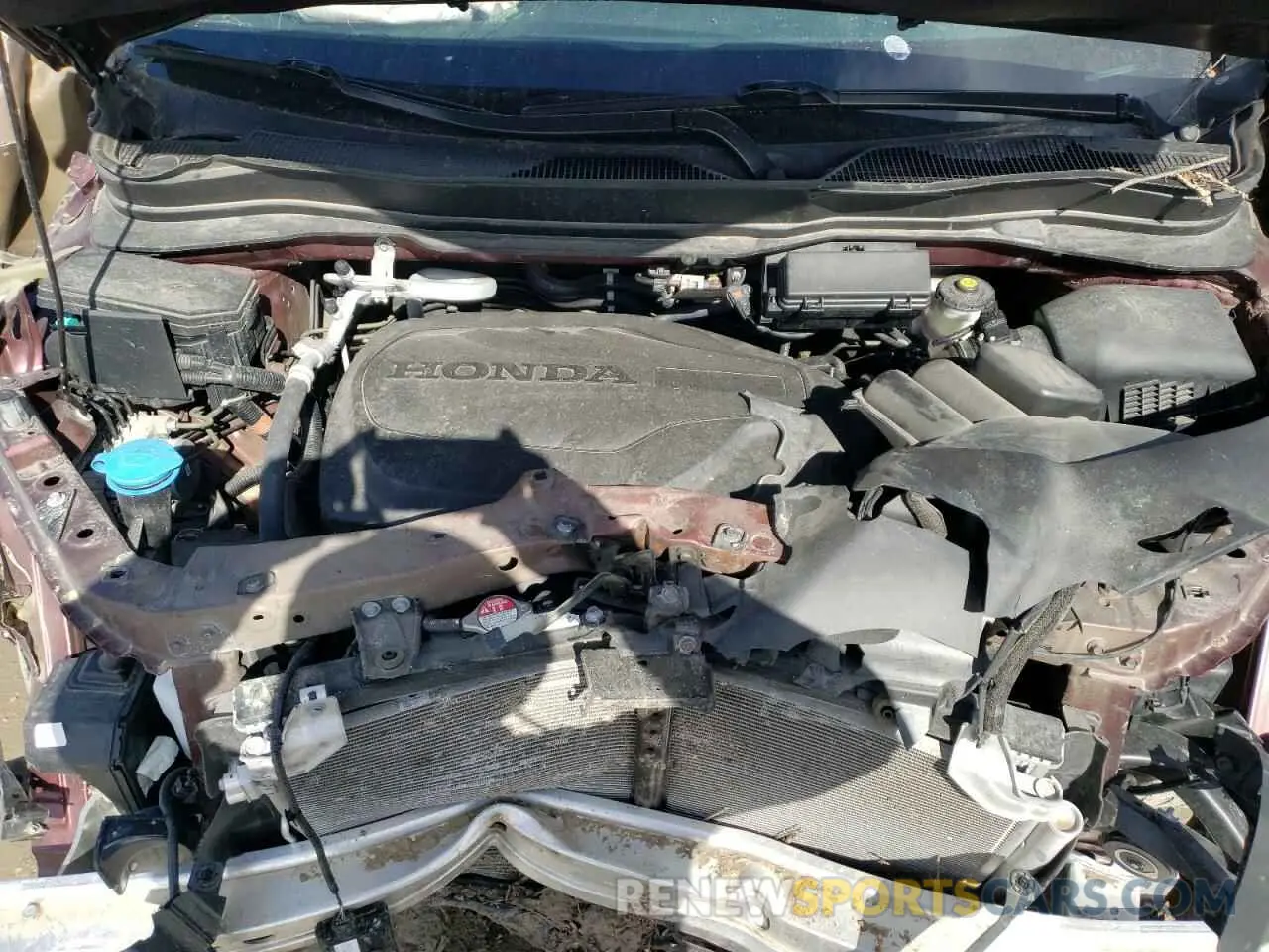 12 fotografías del automóvil dañado 5FNYF6H5XMB083268 HONDA PILOT 2021