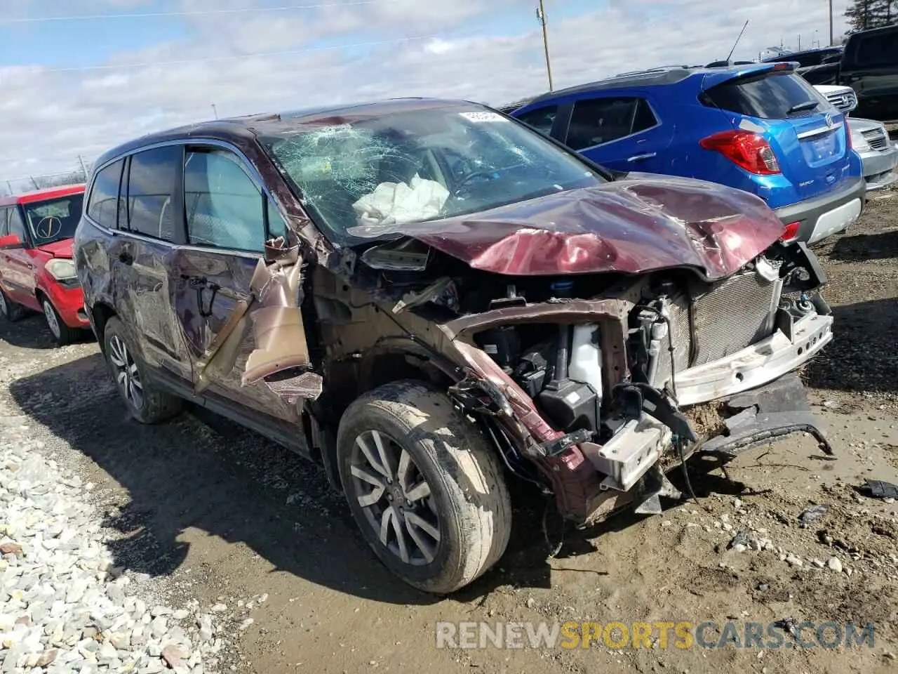 4 fotografías del automóvil dañado 5FNYF6H5XMB083268 HONDA PILOT 2021