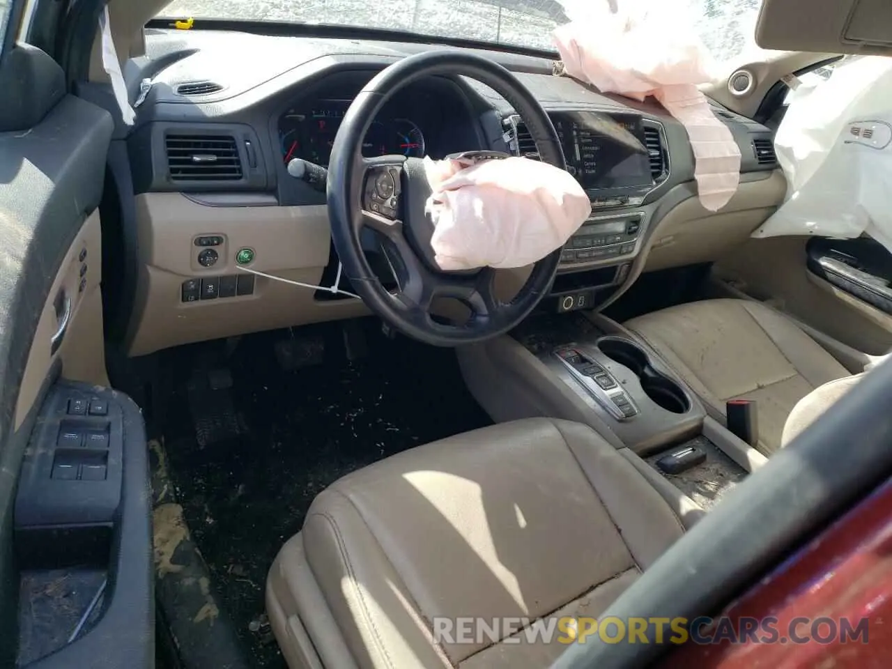 8 fotografías del automóvil dañado 5FNYF6H5XMB083268 HONDA PILOT 2021