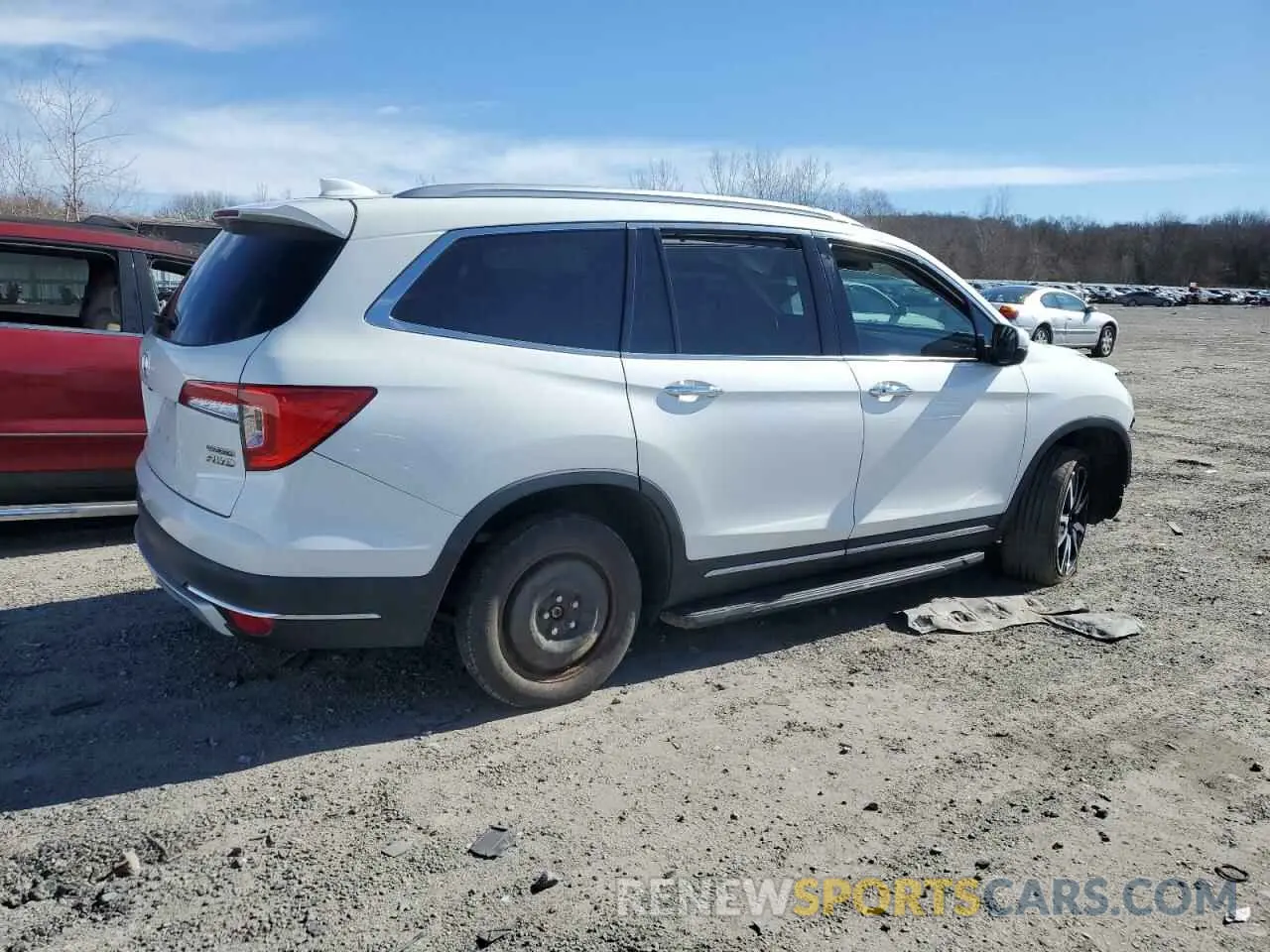 3 fotografías del automóvil dañado 5FNYF6H60MB003159 HONDA PILOT 2021