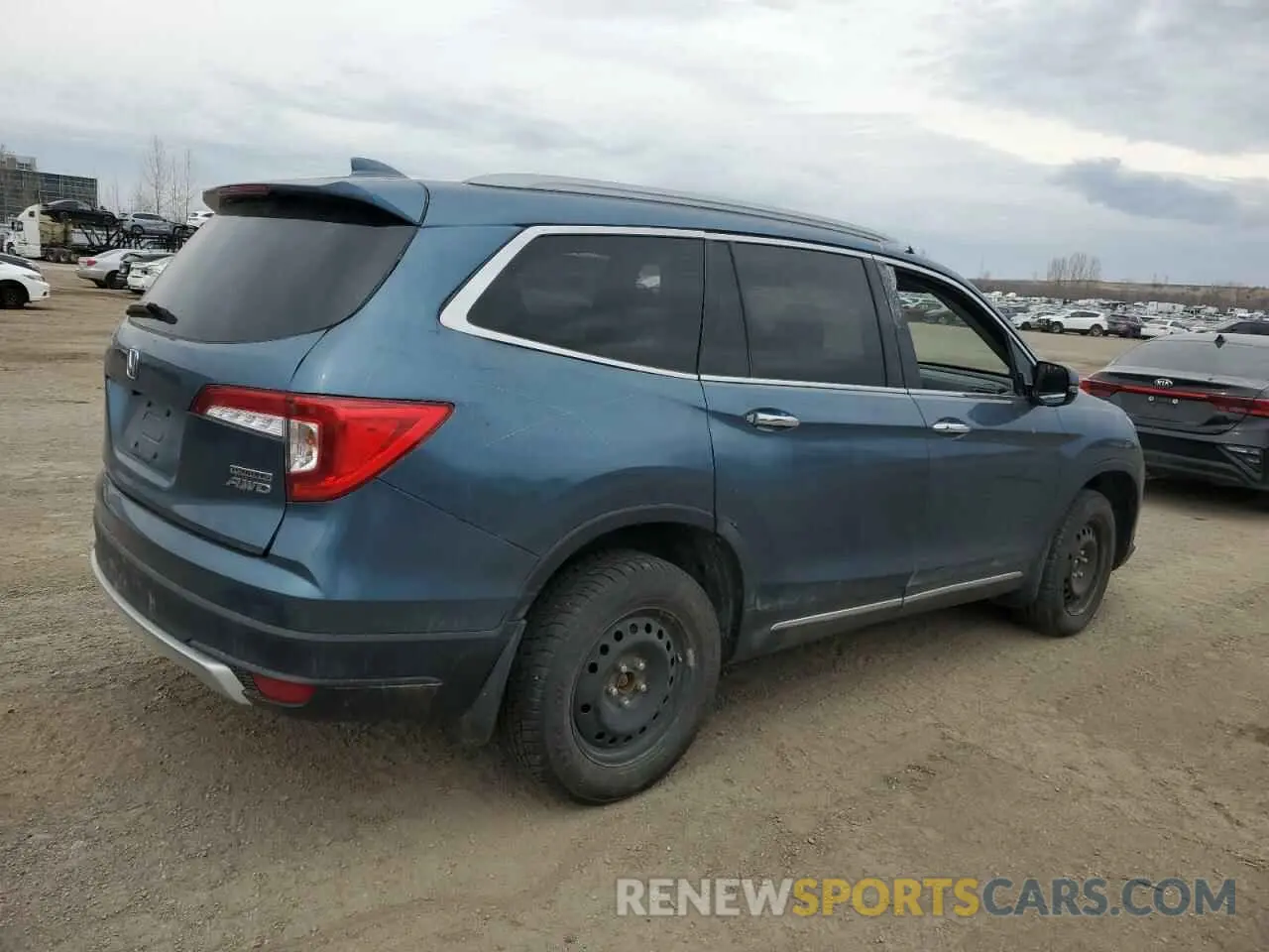 3 fotografías del automóvil dañado 5FNYF6H62MB504571 HONDA PILOT 2021