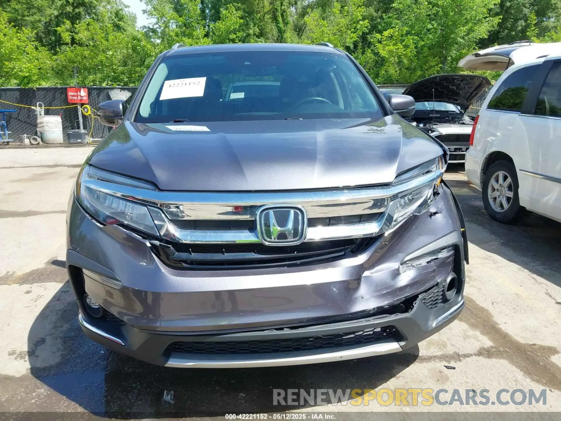 12 fotografías del automóvil dañado 5FNYF6H66MB081767 HONDA PILOT 2021