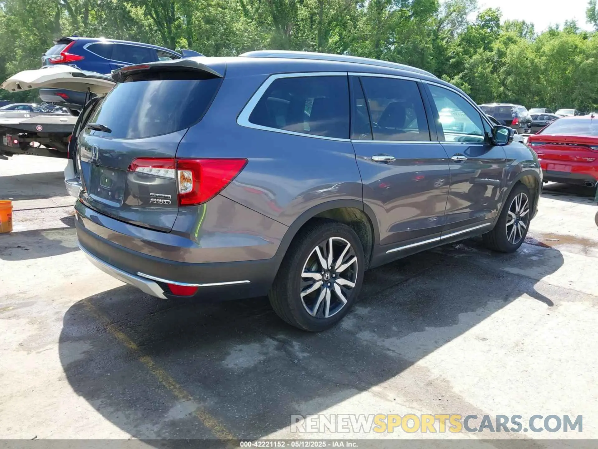 4 fotografías del automóvil dañado 5FNYF6H66MB081767 HONDA PILOT 2021