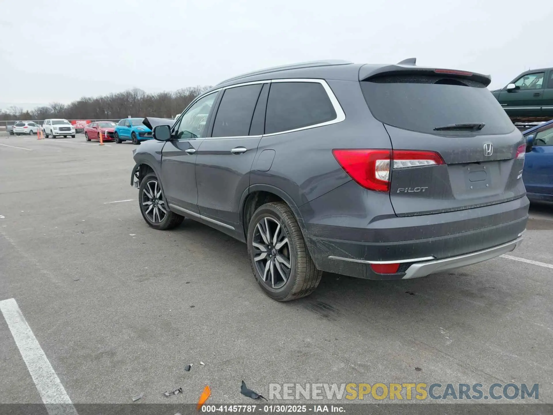 3 fotografías del automóvil dañado 5FNYF6H67MB078876 HONDA PILOT 2021