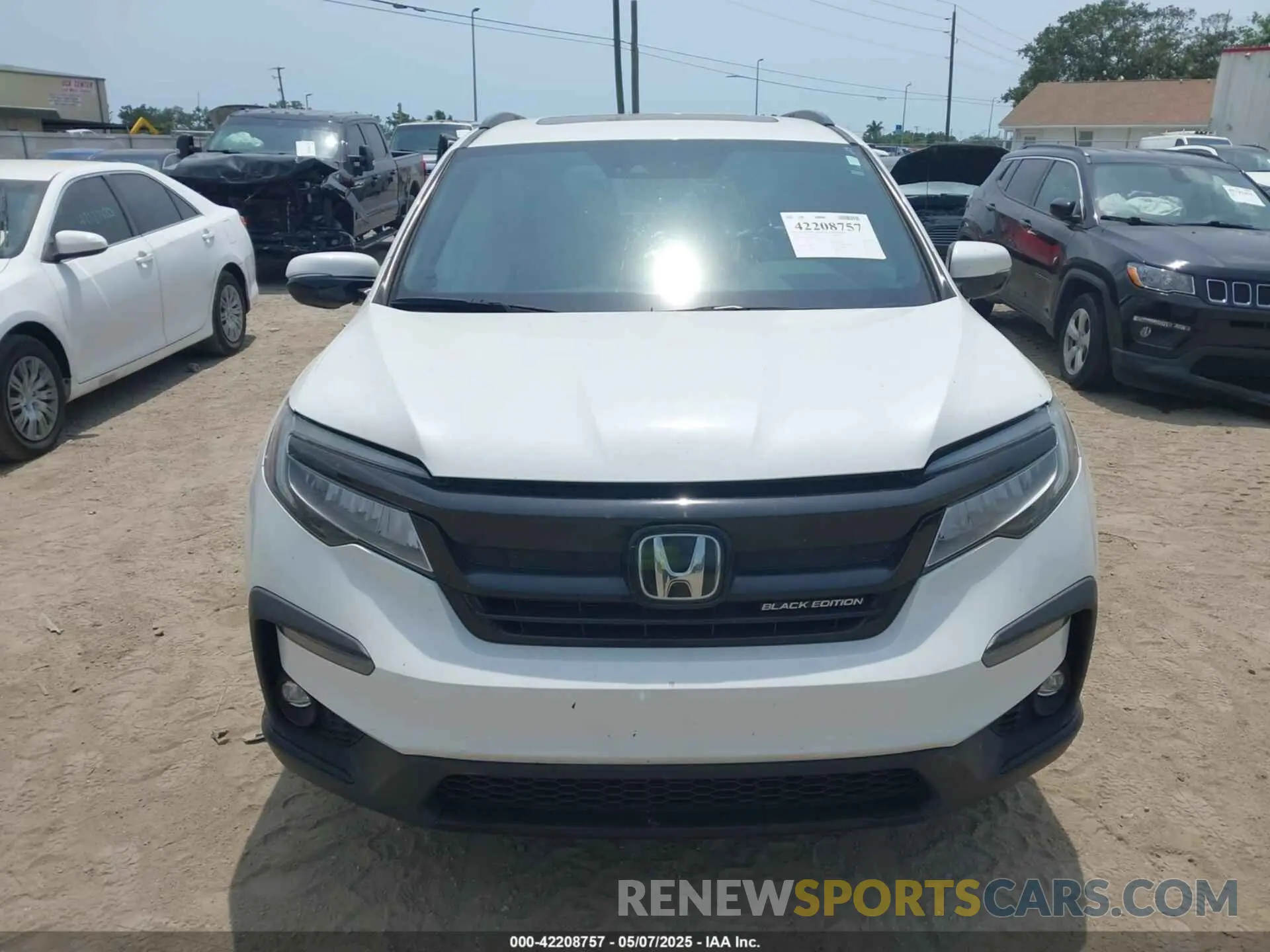 12 fotografías del automóvil dañado 5FNYF6H71MB036843 HONDA PILOT 2021
