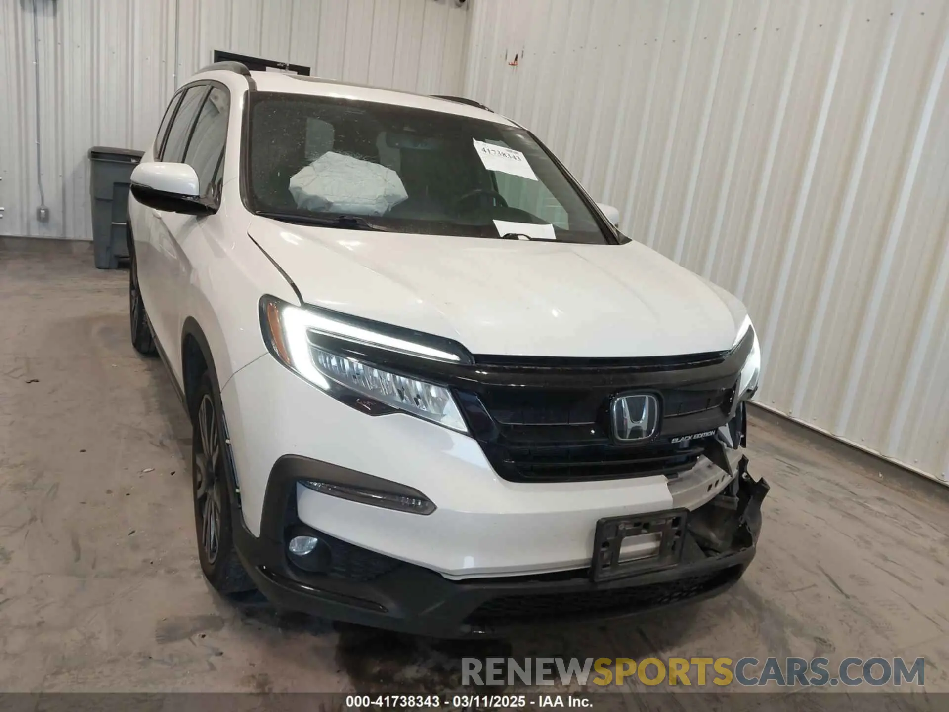 12 fotografías del automóvil dañado 5FNYF6H71MB056610 HONDA PILOT 2021