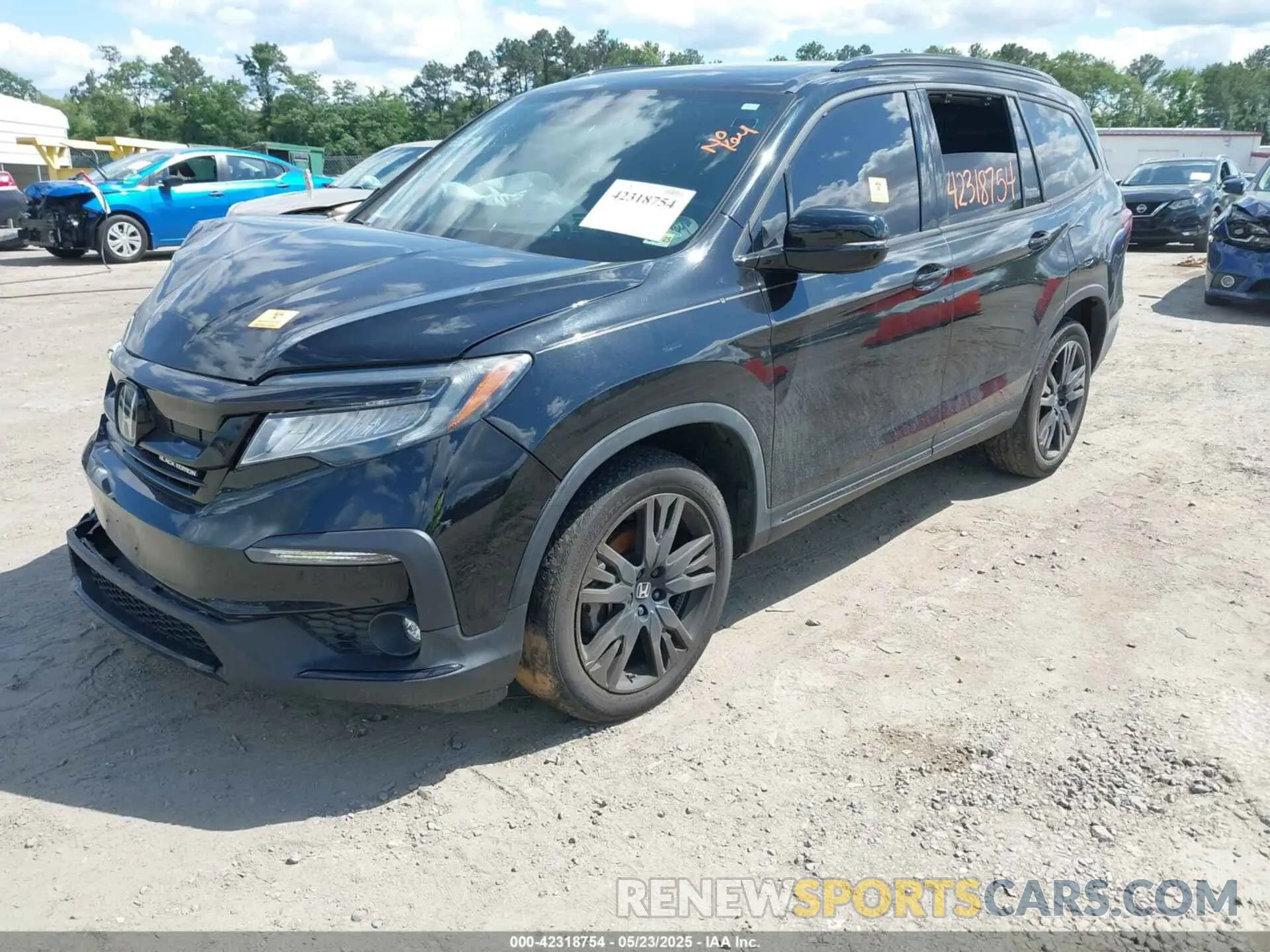 2 fotografías del automóvil dañado 5FNYF6H74MB068508 HONDA PILOT 2021