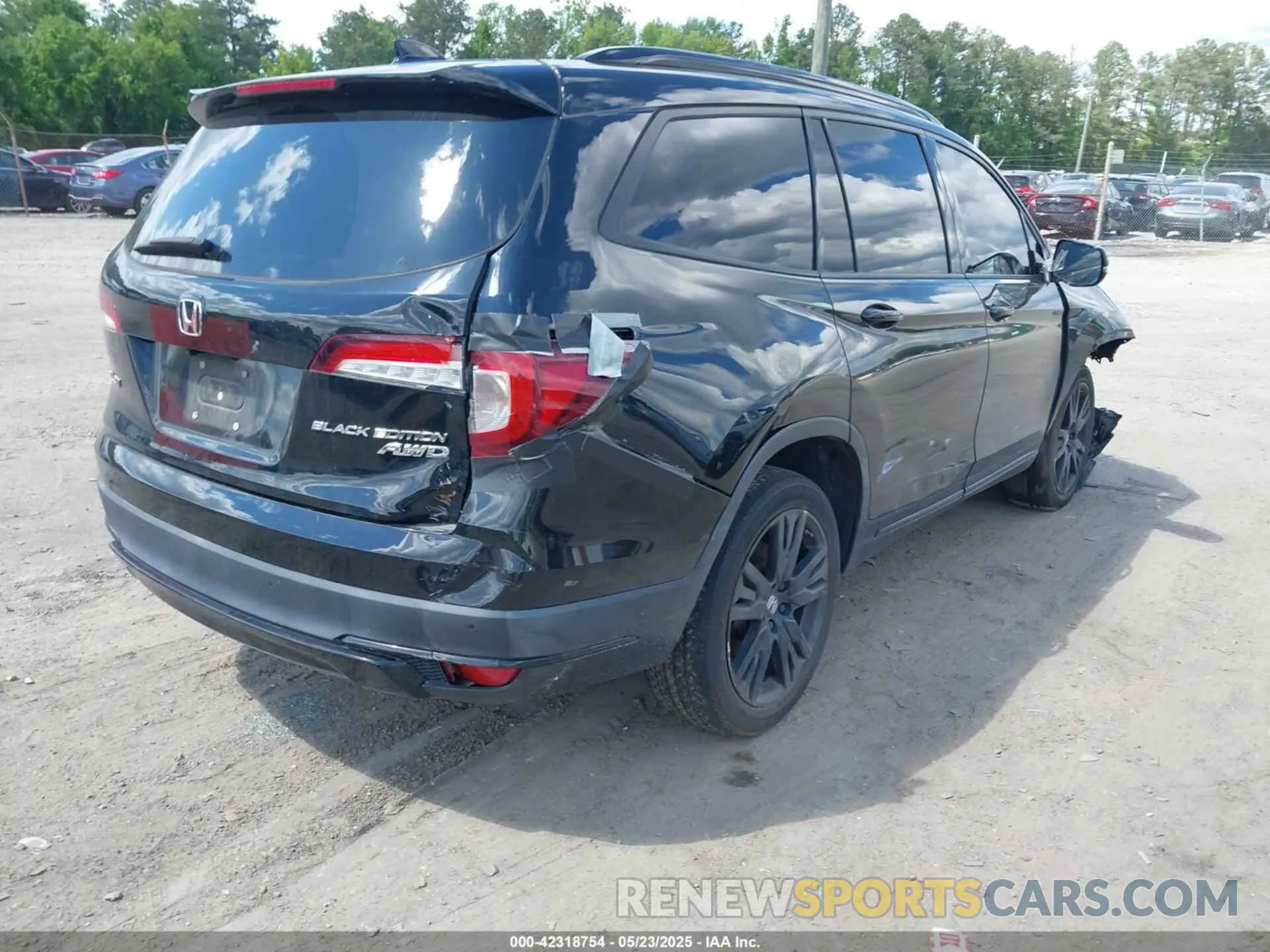 4 fotografías del automóvil dañado 5FNYF6H74MB068508 HONDA PILOT 2021
