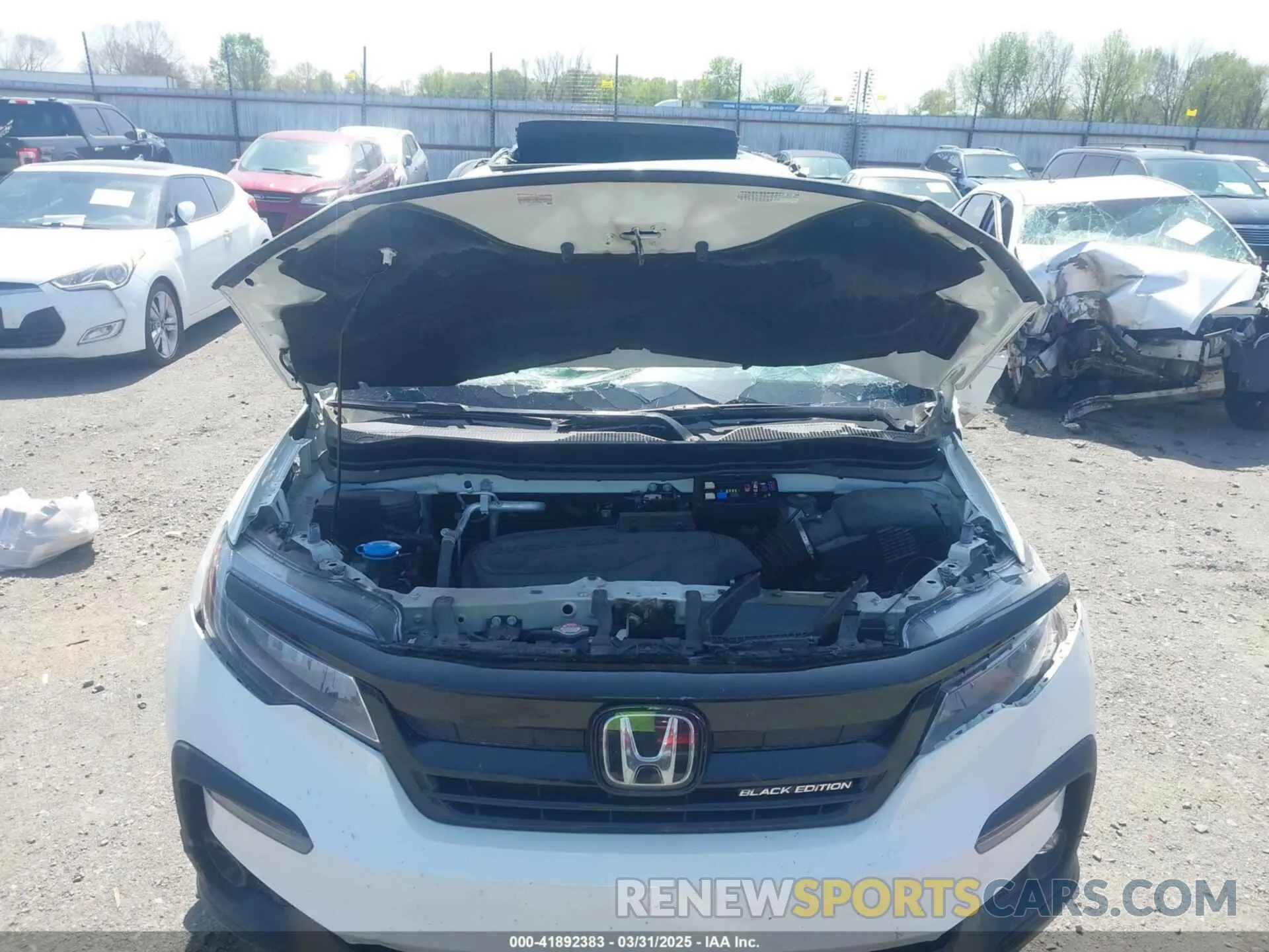 10 fotografías del automóvil dañado 5FNYF6H78MB042638 HONDA PILOT 2021