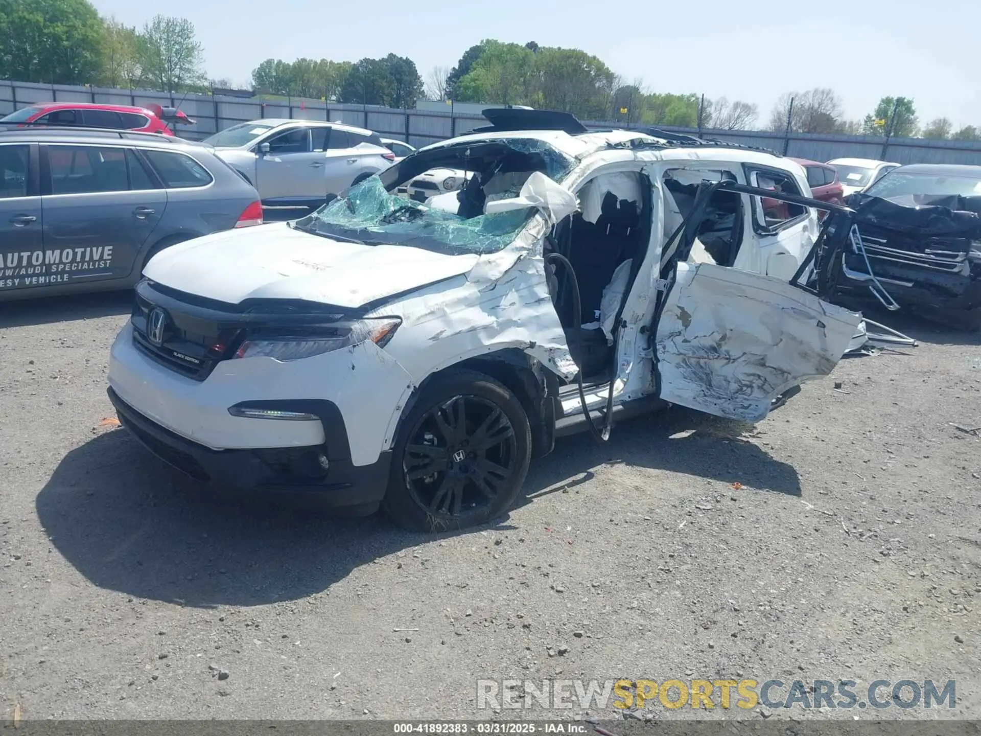 2 fotografías del automóvil dañado 5FNYF6H78MB042638 HONDA PILOT 2021