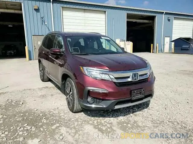 12 fotografías del automóvil dañado 5FNYF6H91MB002628 HONDA PILOT 2021