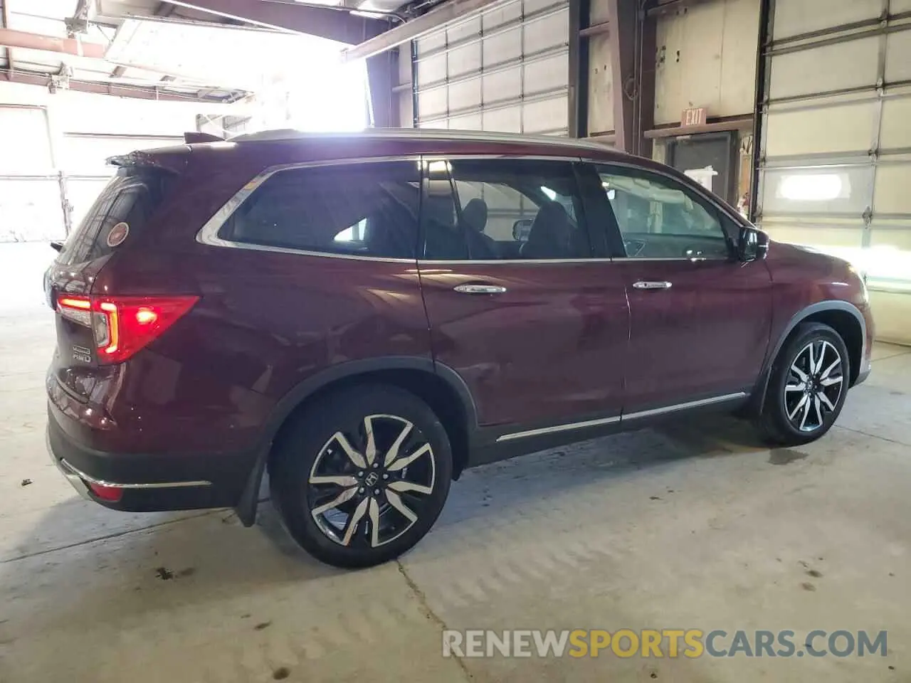 3 fotografías del automóvil dañado 5FNYF6H91MB002628 HONDA PILOT 2021
