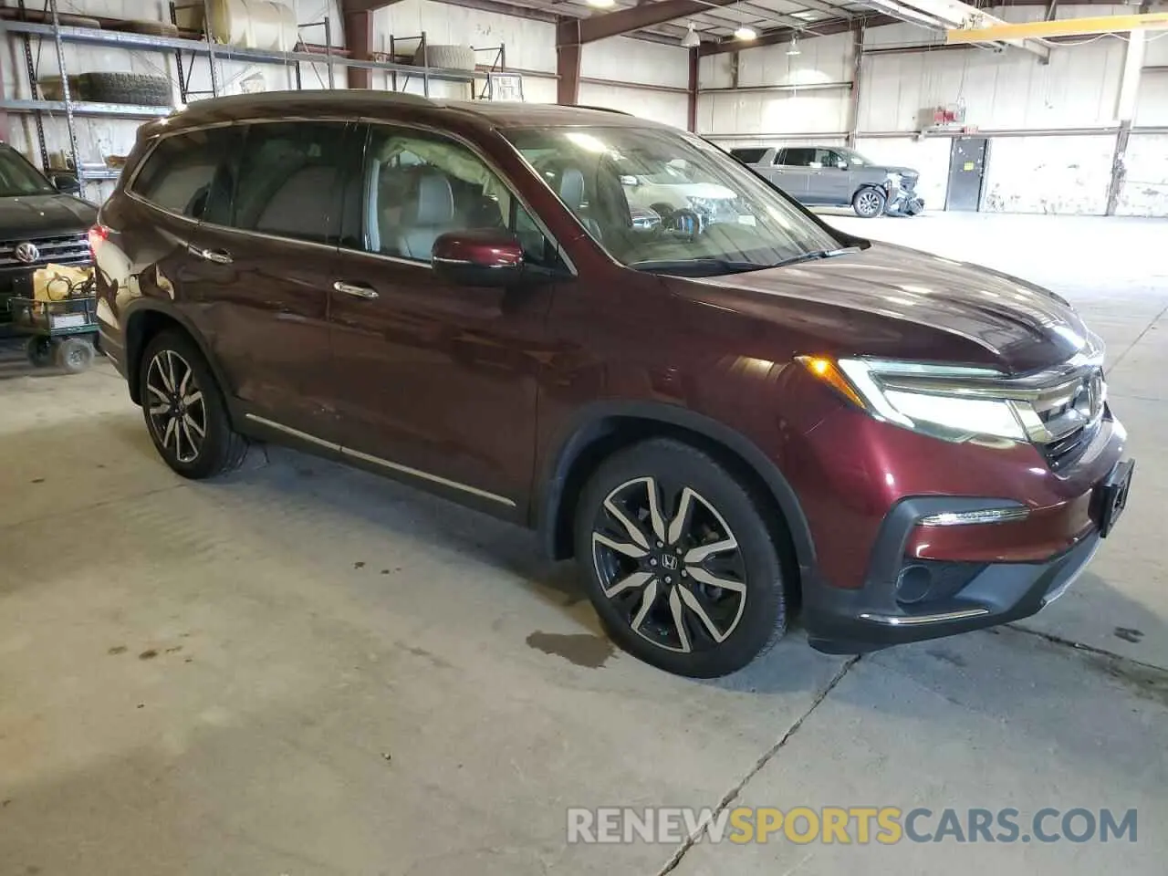 4 fotografías del automóvil dañado 5FNYF6H91MB002628 HONDA PILOT 2021