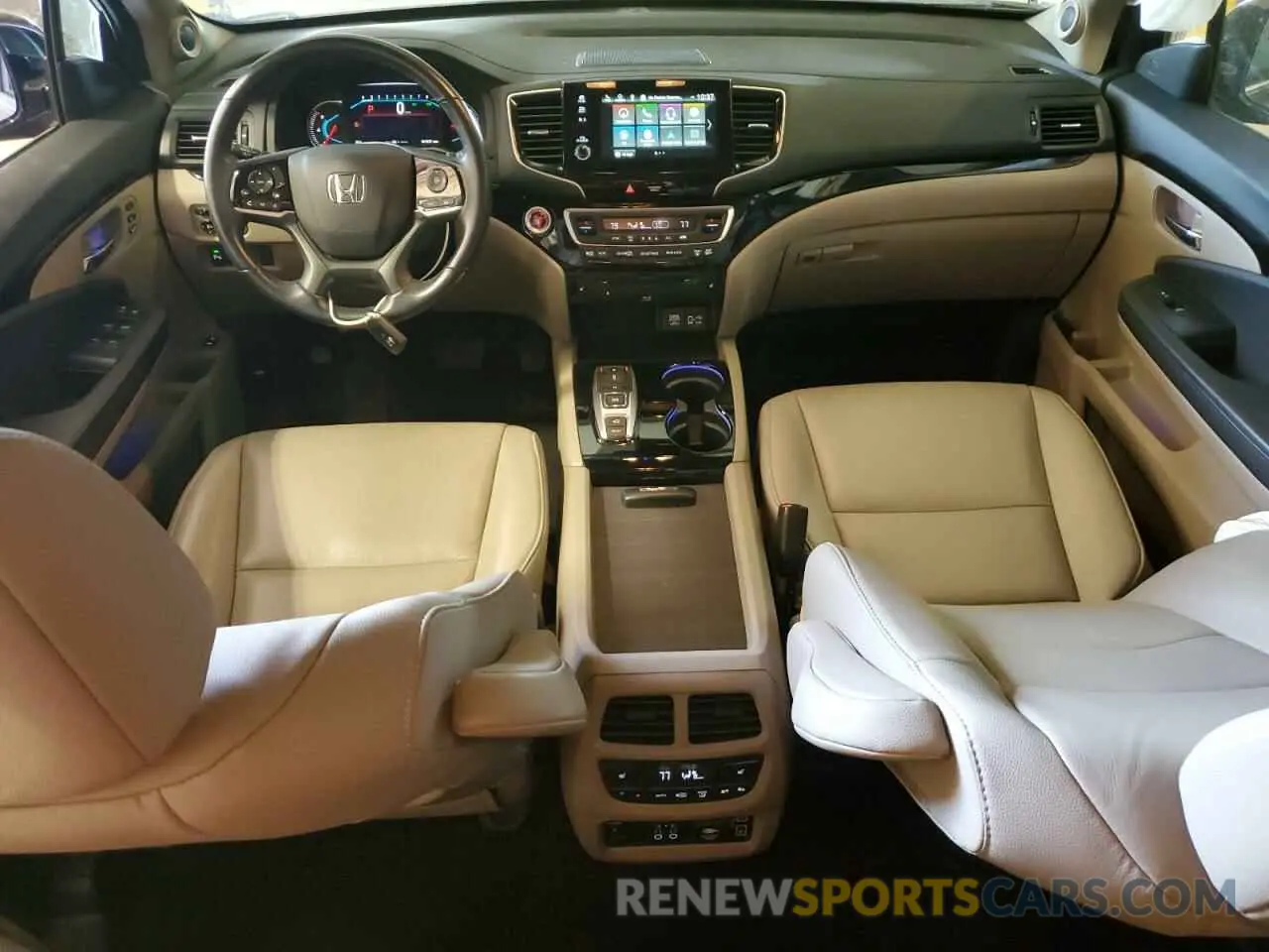 8 fotografías del automóvil dañado 5FNYF6H91MB002628 HONDA PILOT 2021
