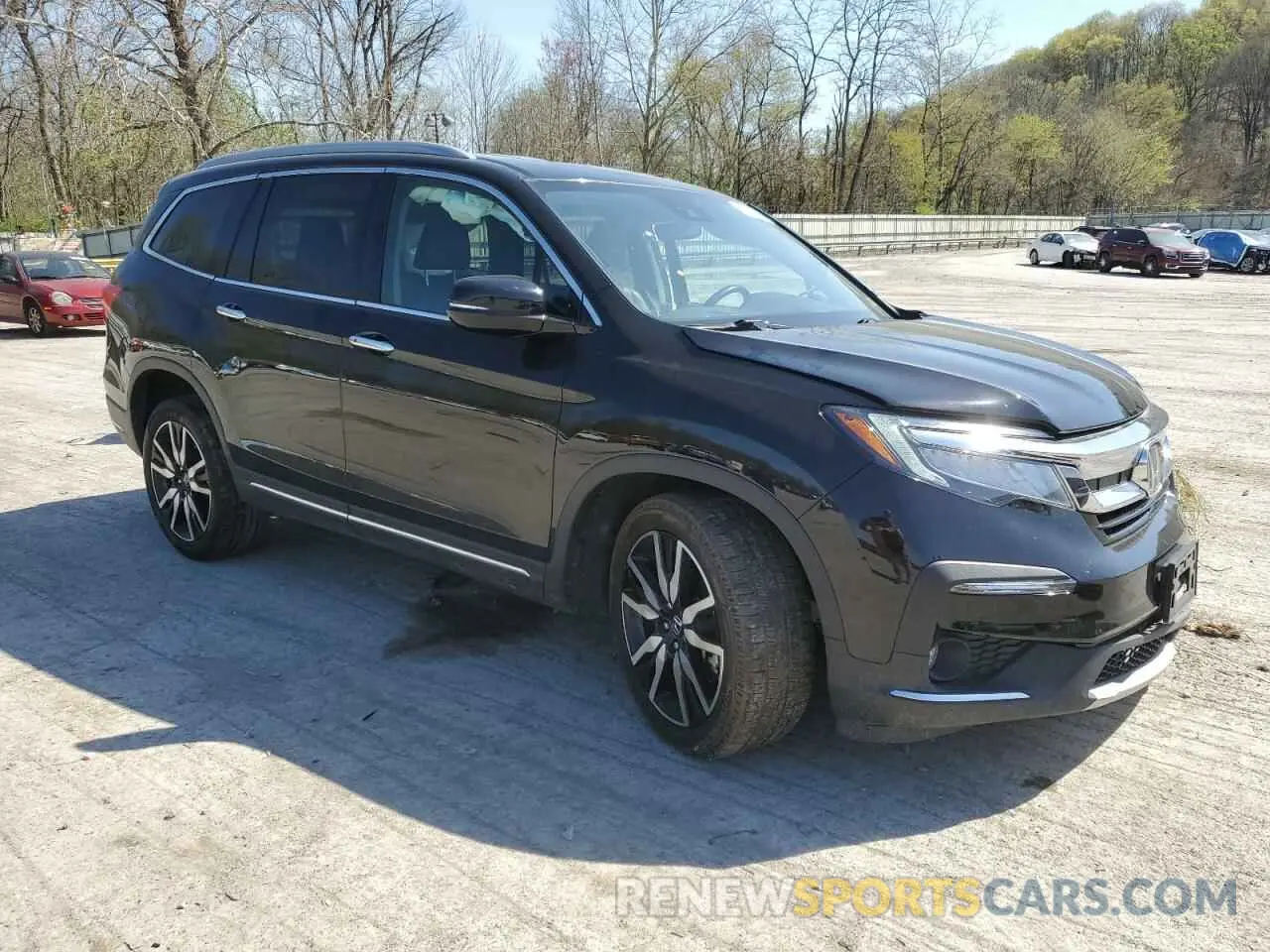 4 fotografías del automóvil dañado 5FNYF6H93MB051216 HONDA PILOT 2021