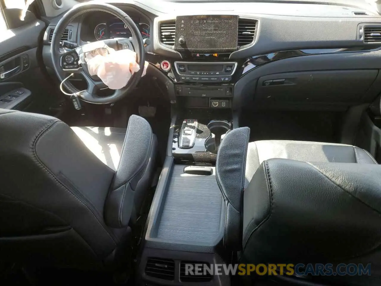 8 fotografías del automóvil dañado 5FNYF6H93MB051216 HONDA PILOT 2021