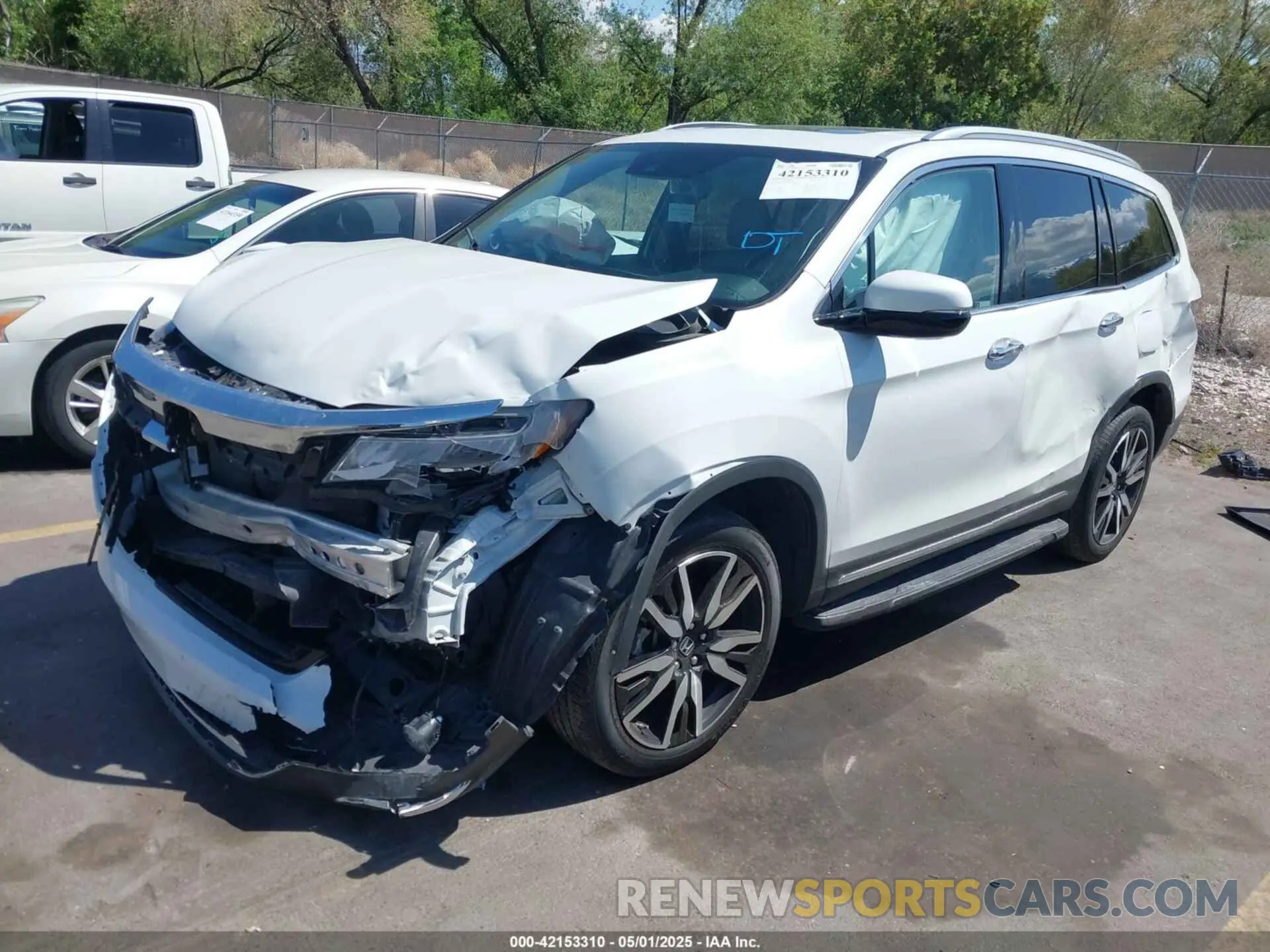 2 fotografías del automóvil dañado 5FNYF6H94MB087593 HONDA PILOT 2021