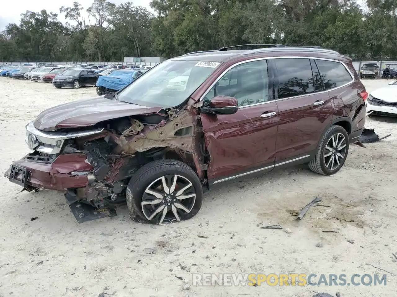 1 fotografías del automóvil dañado 5FNYF6H96MB041117 HONDA PILOT 2021
