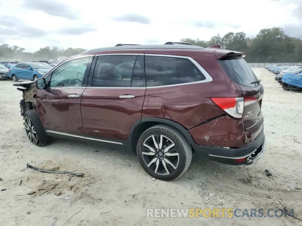 2 fotografías del automóvil dañado 5FNYF6H96MB041117 HONDA PILOT 2021