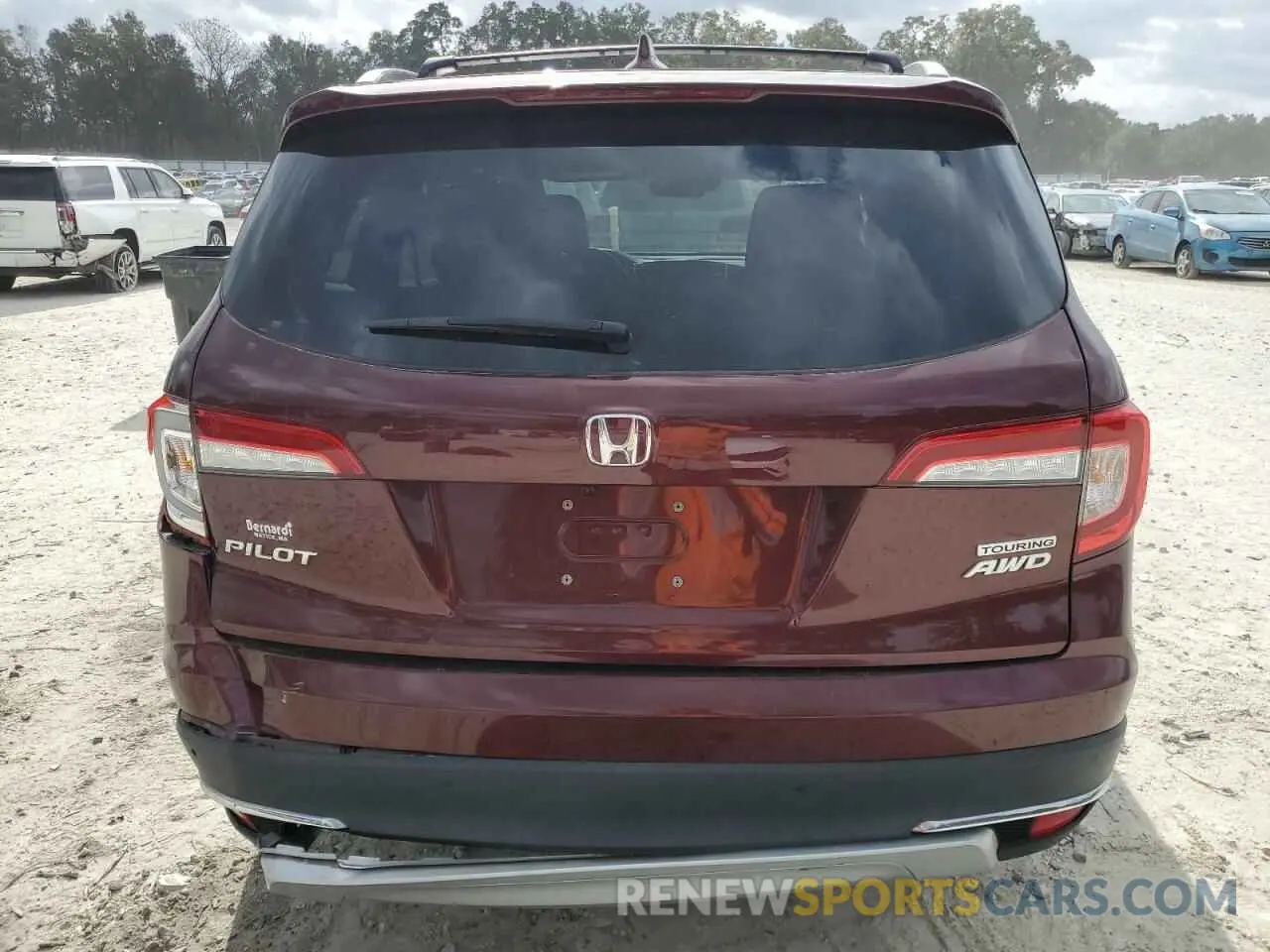 6 fotografías del automóvil dañado 5FNYF6H96MB041117 HONDA PILOT 2021