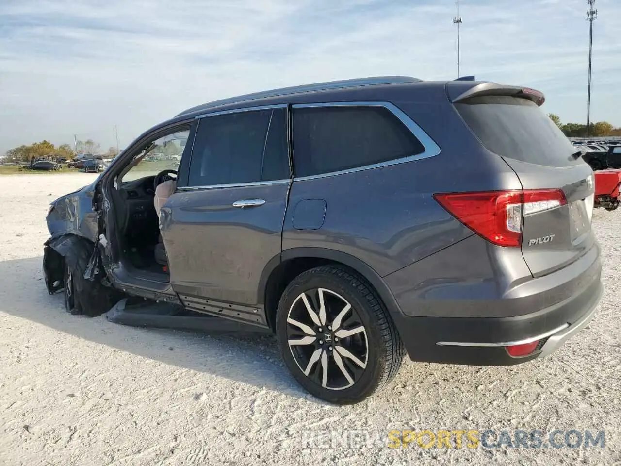 2 fotografías del automóvil dañado 5FNYF6H97MB047153 HONDA PILOT 2021